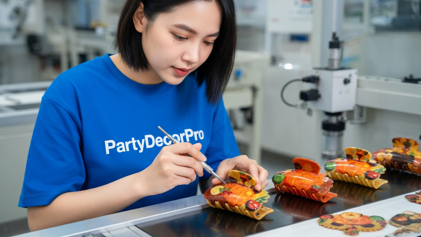 thanksgiving hair accessories Manufacturing Process