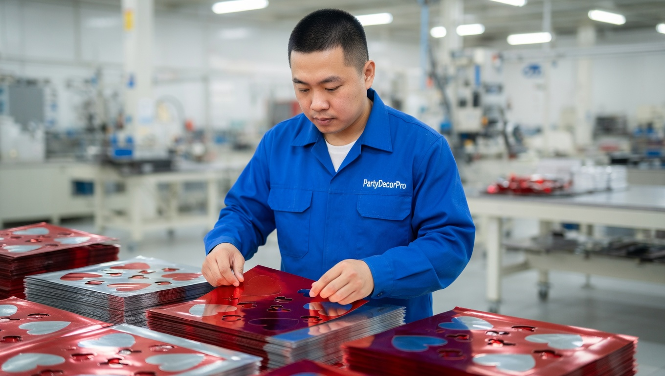 valentines day confetti Manufacturing Process 