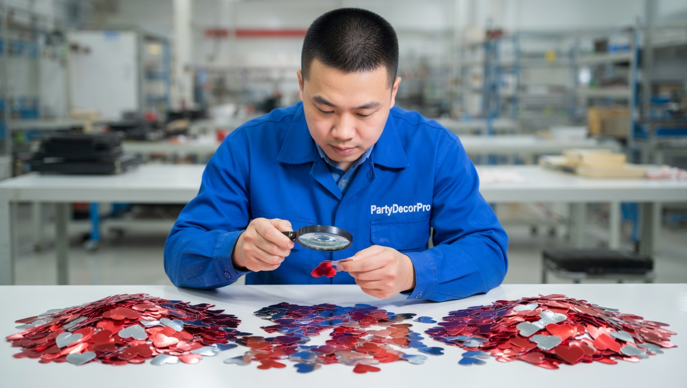 valentines day confetti Manufacturing Process 