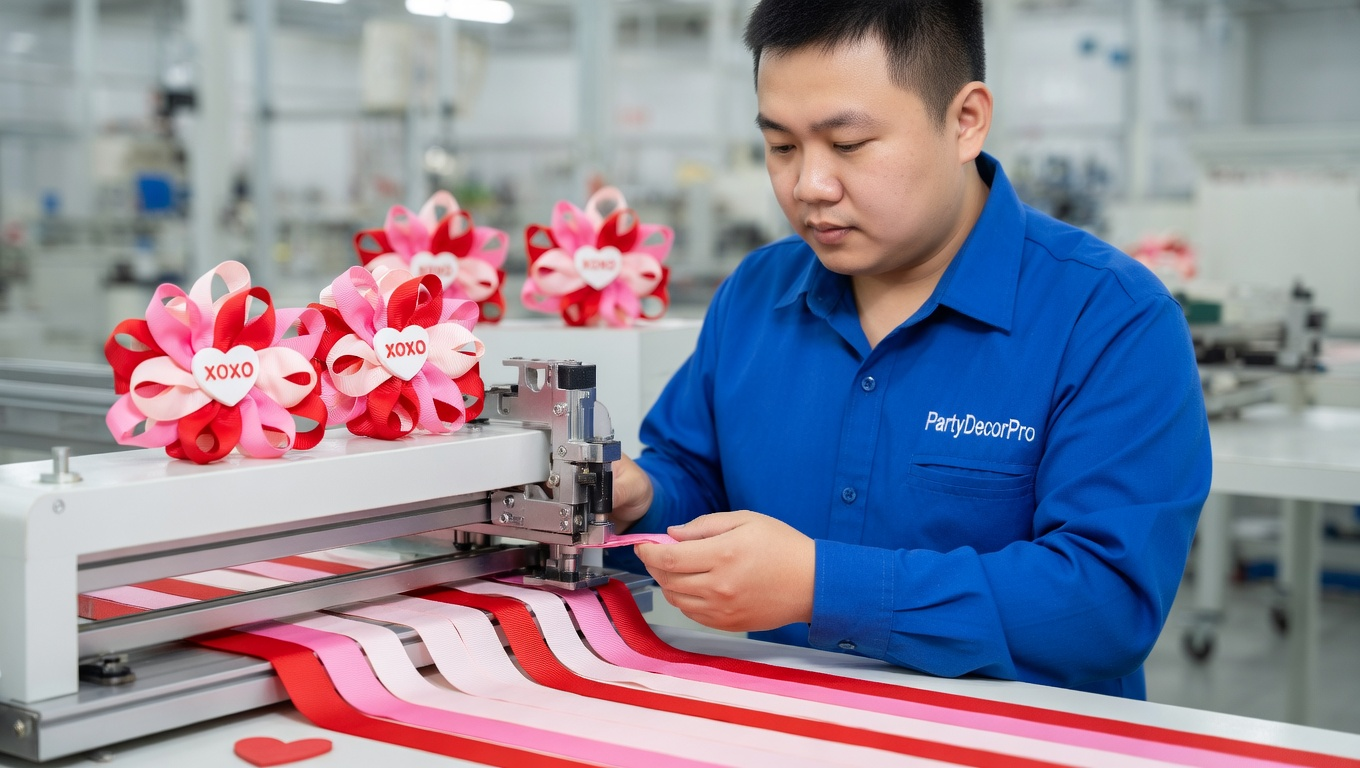 valentines hair clips Manufacturing Process 