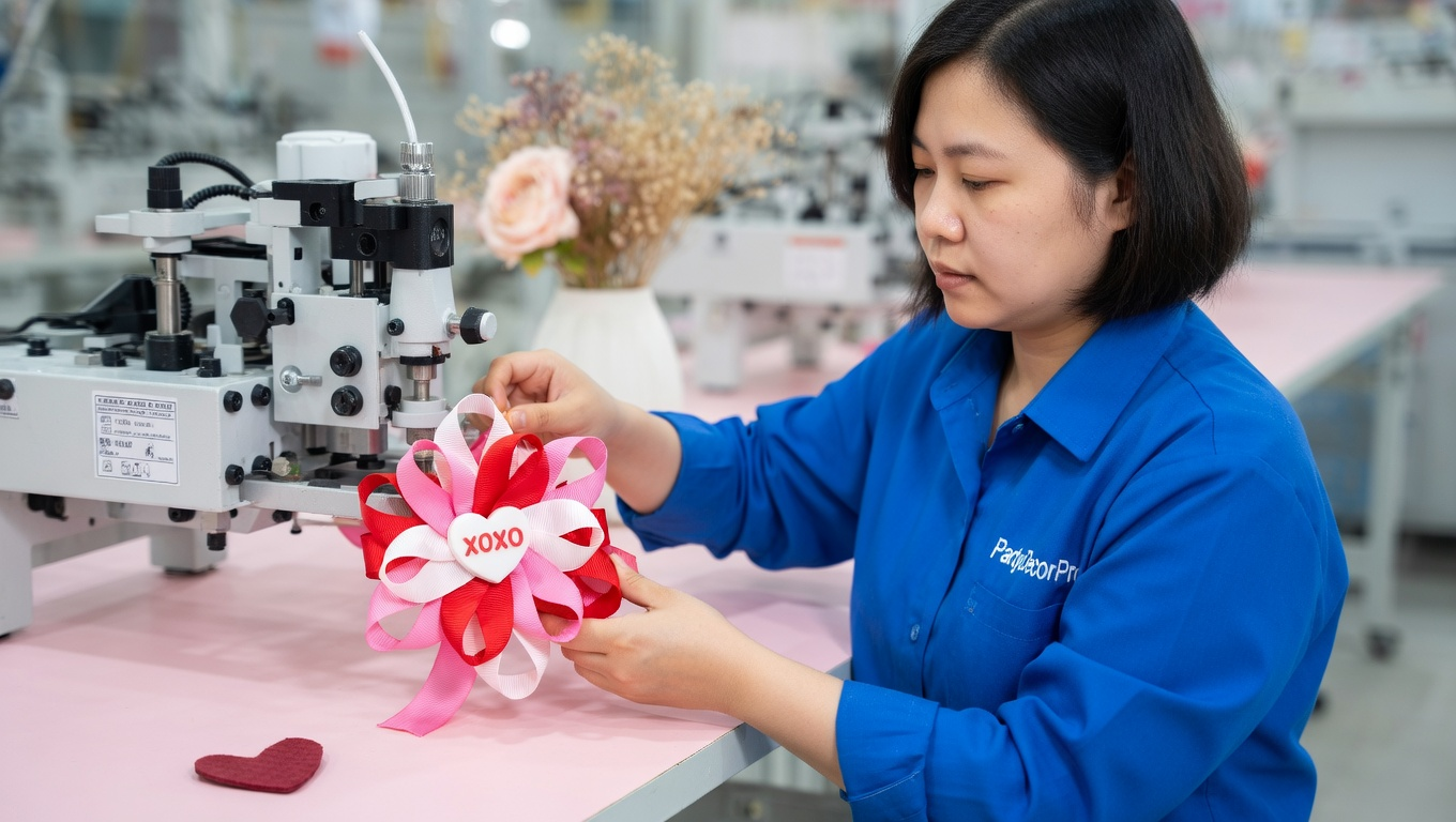 valentines hair clips Manufacturing Process 