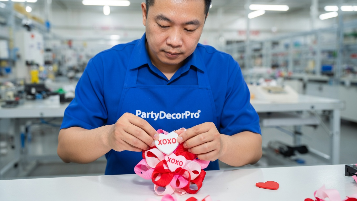 valentines hair clips Manufacturing Process 