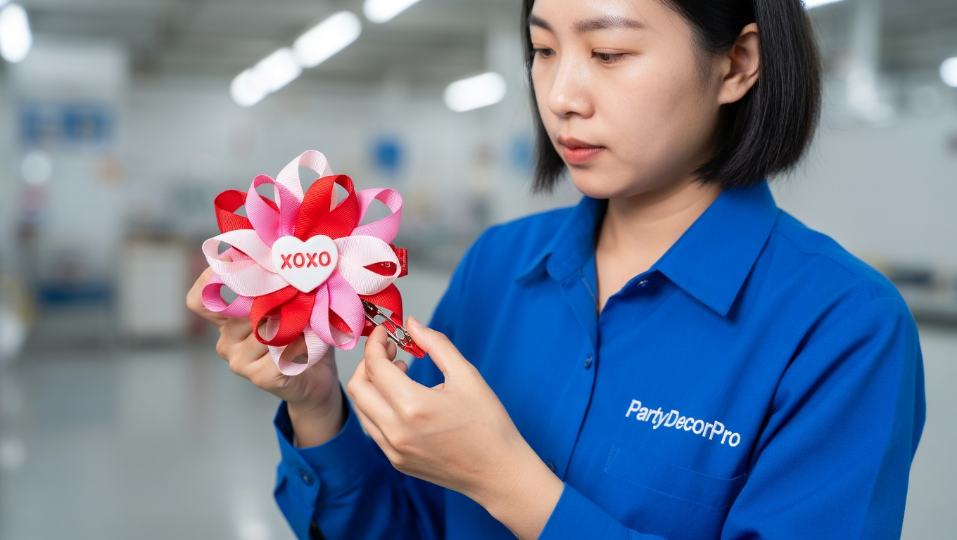 valentines hair clips Manufacturing Process 