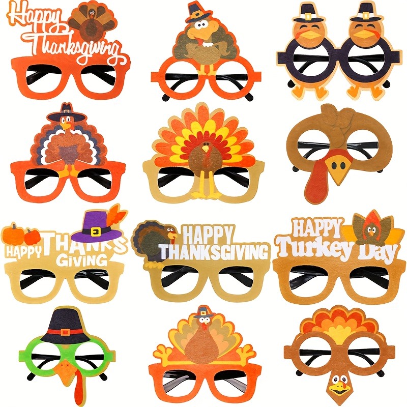 Wholesale Party Glasses - Thanksgiving Turkey Novelty Eyewear