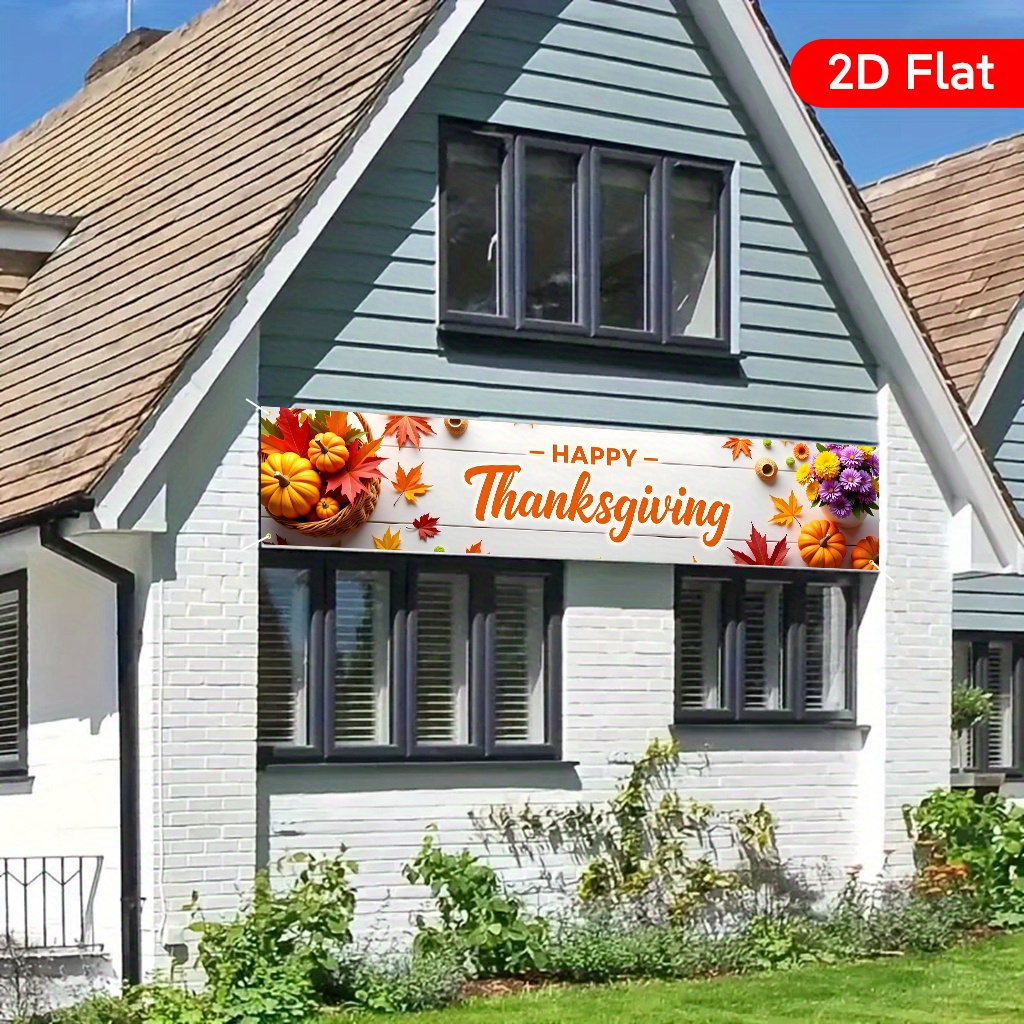 Custom Banners - Happy Thanksgiving Autumn Harvest Banner - Image 3