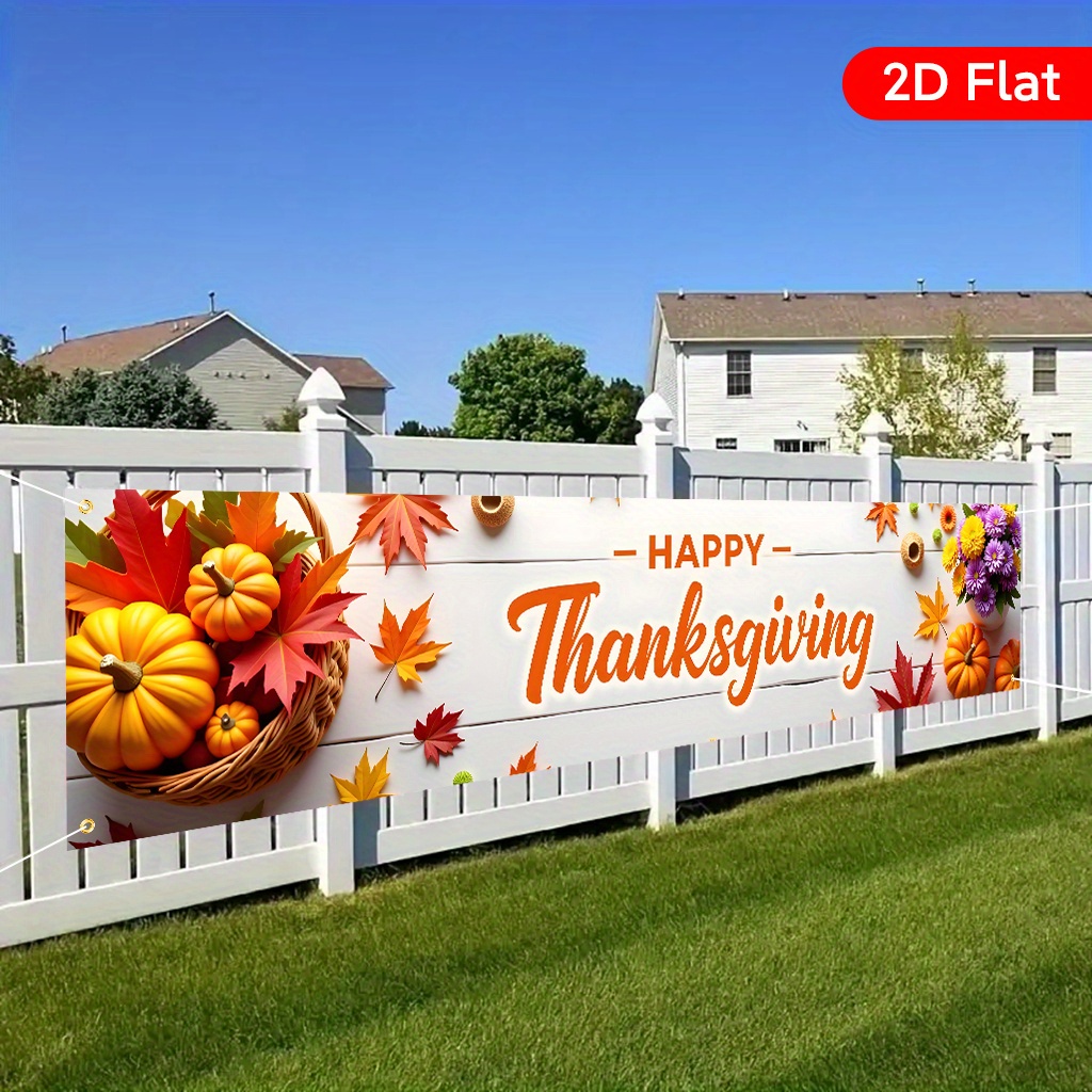 Custom Banners - Happy Thanksgiving Autumn Harvest Banner - Image 4