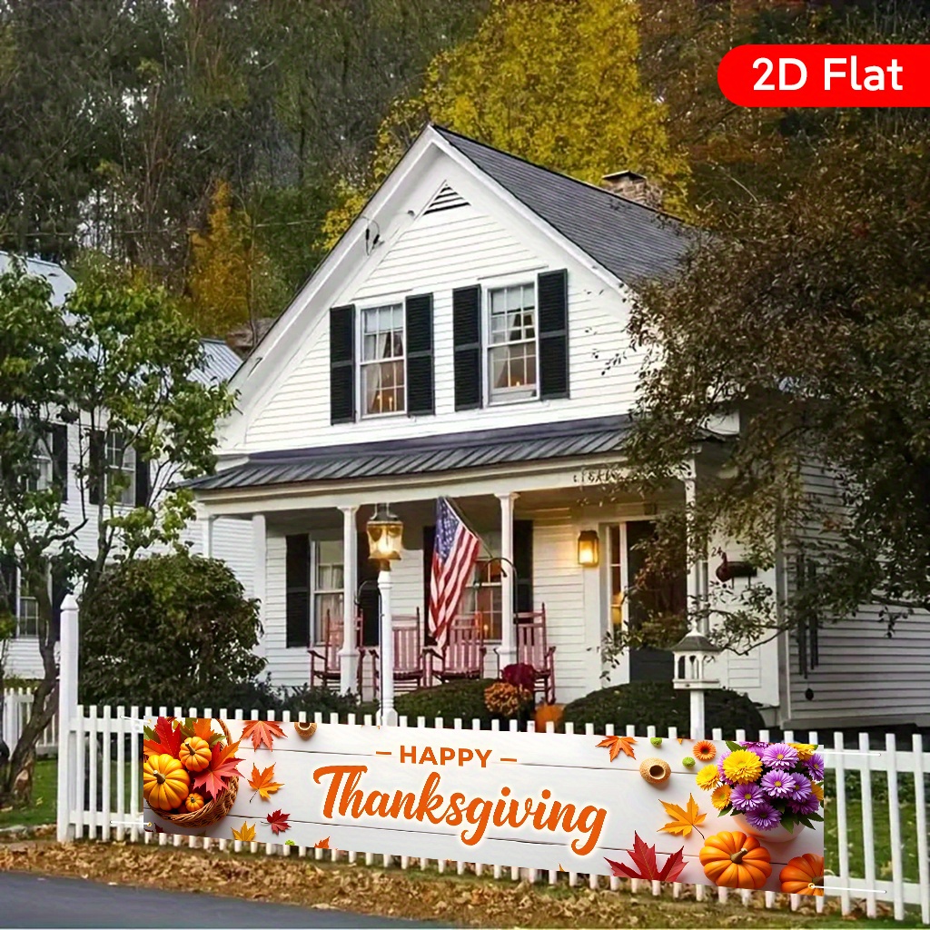 Custom Banners - Happy Thanksgiving Autumn Harvest Banner - Image 5