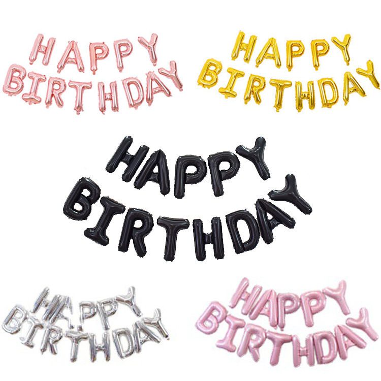 Foil Balloons Wholesale - Happy Birthday Balloon Banner