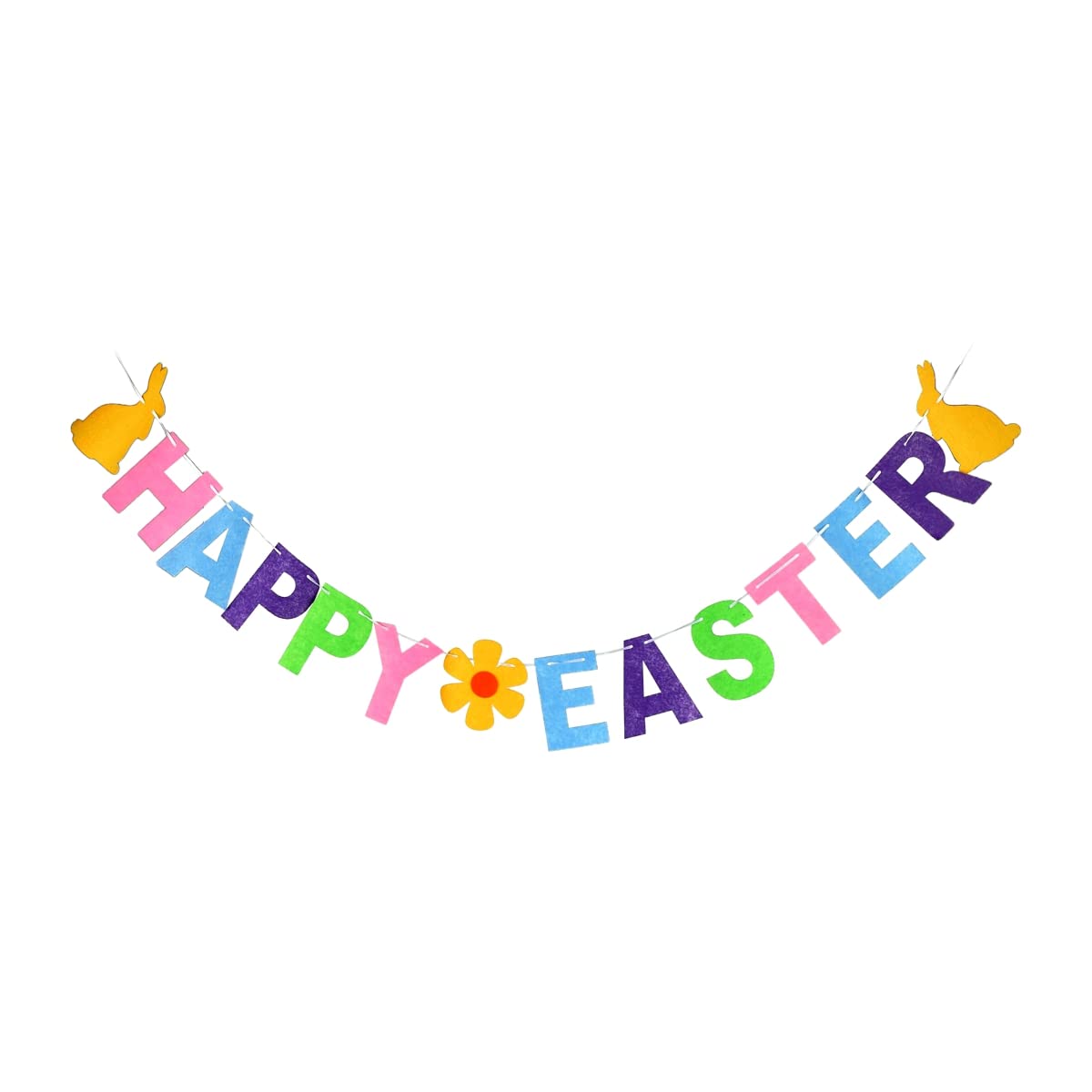 Custom Party Banners - Happy Easter Felt Bunting Garland for Events