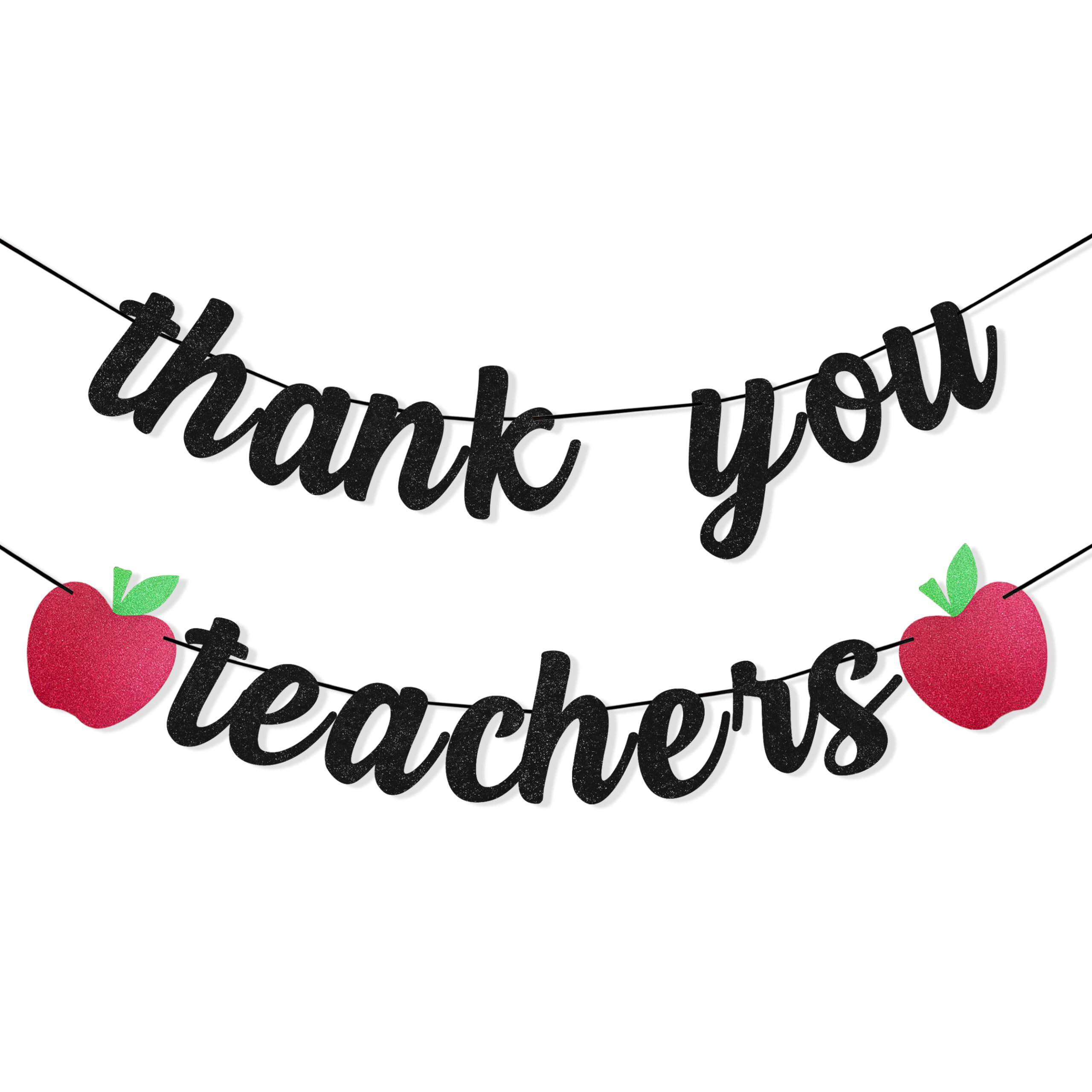 Banner Wholesale Supplier - Thank You Teachers Glitter Banner for Events