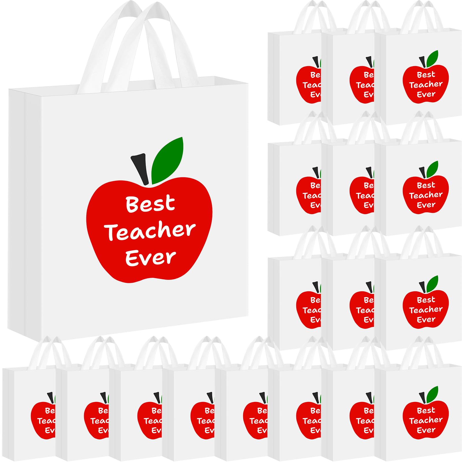 Gift Bags Wholesale - Teacher Appreciation Week Gift Bags with Apple Design