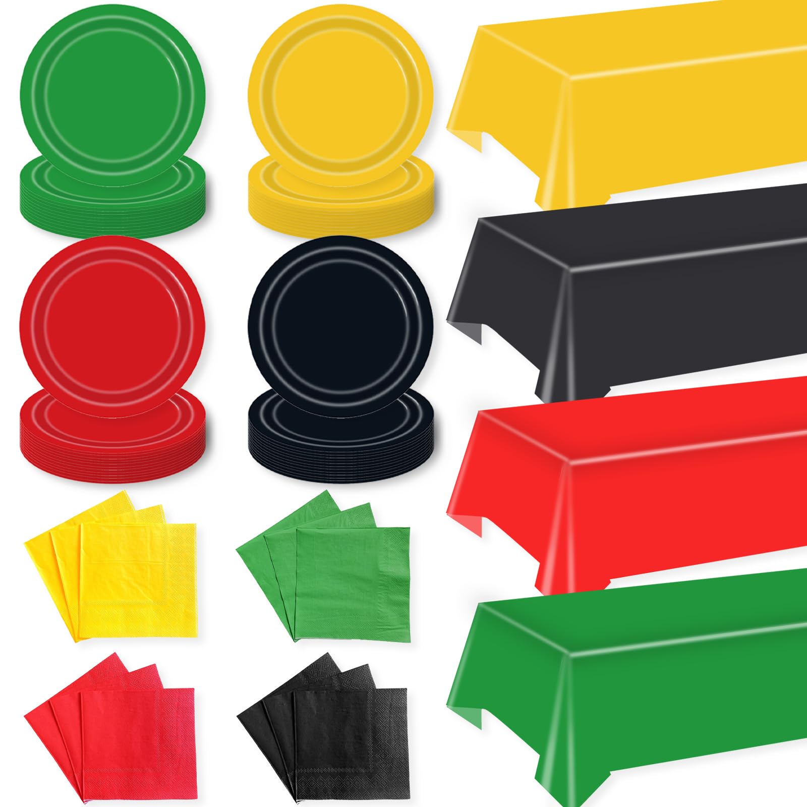 Custom Tableware Wholesale - Juneteenth Disposable Party Tableware Set