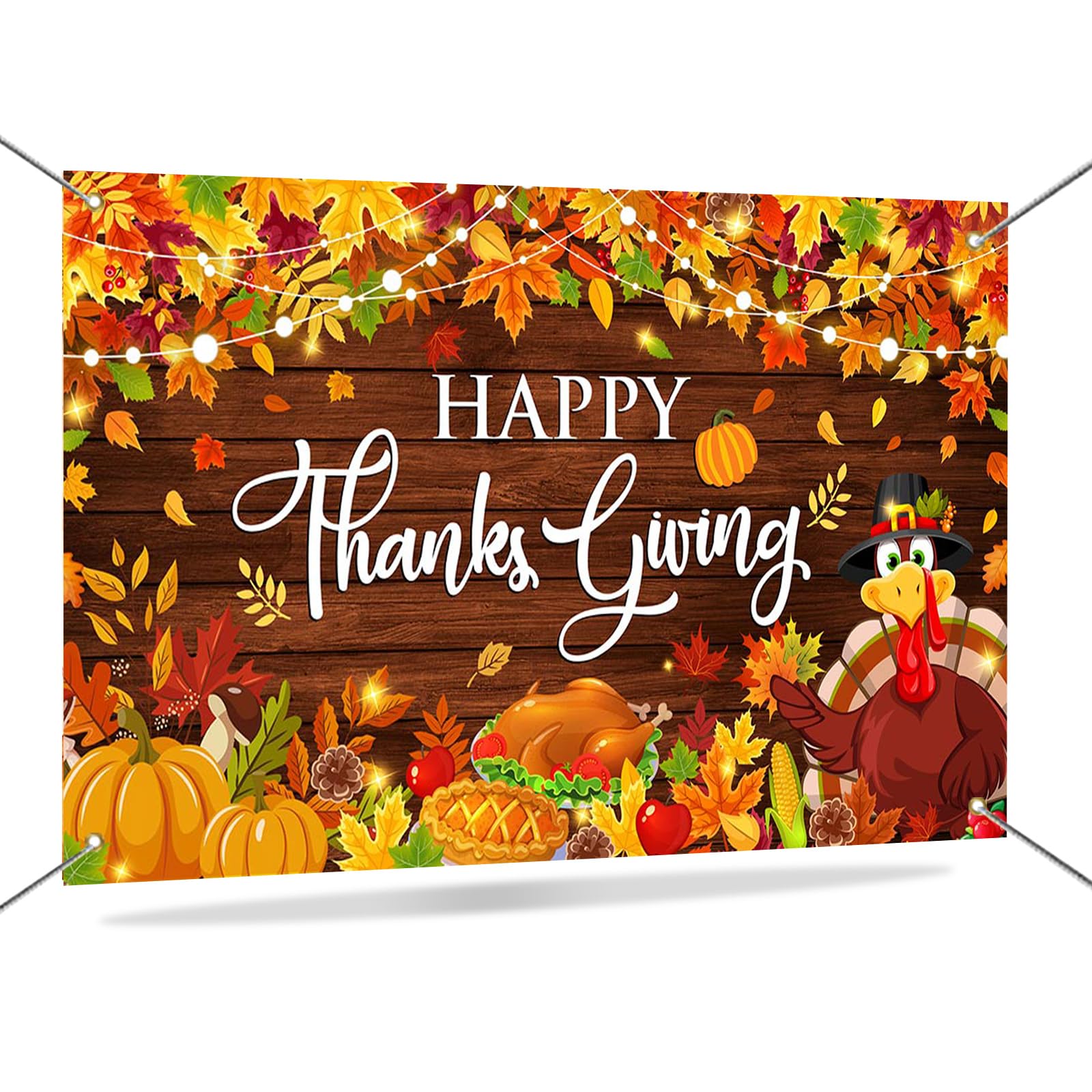 Wholesale Backdrop Supplier - Thanksgiving Party Banner with Custom Options