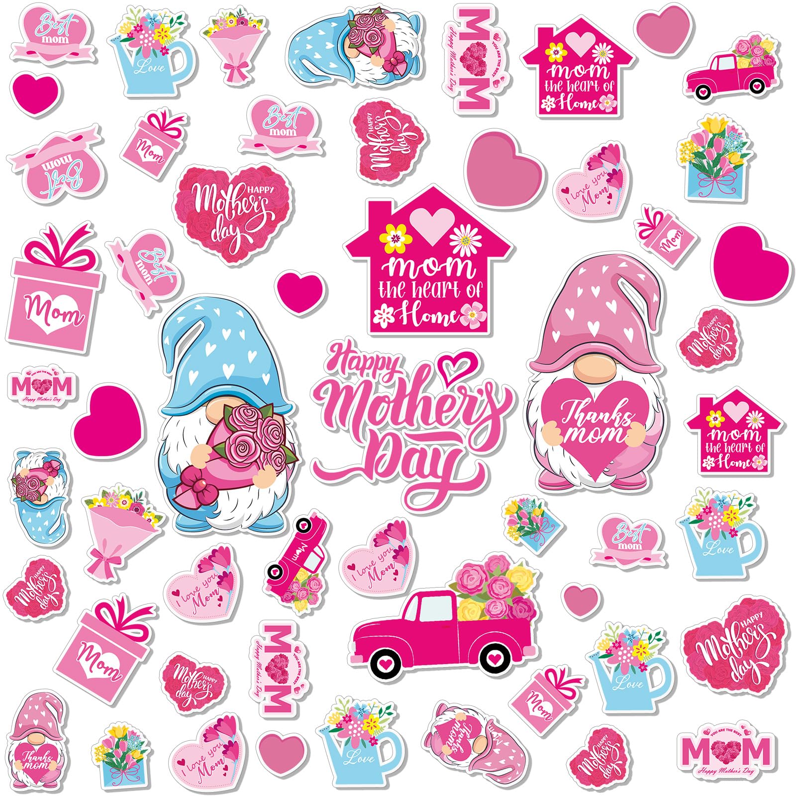 Window Clings Wholesale - Reusable Mother's Day Window Clings Decor