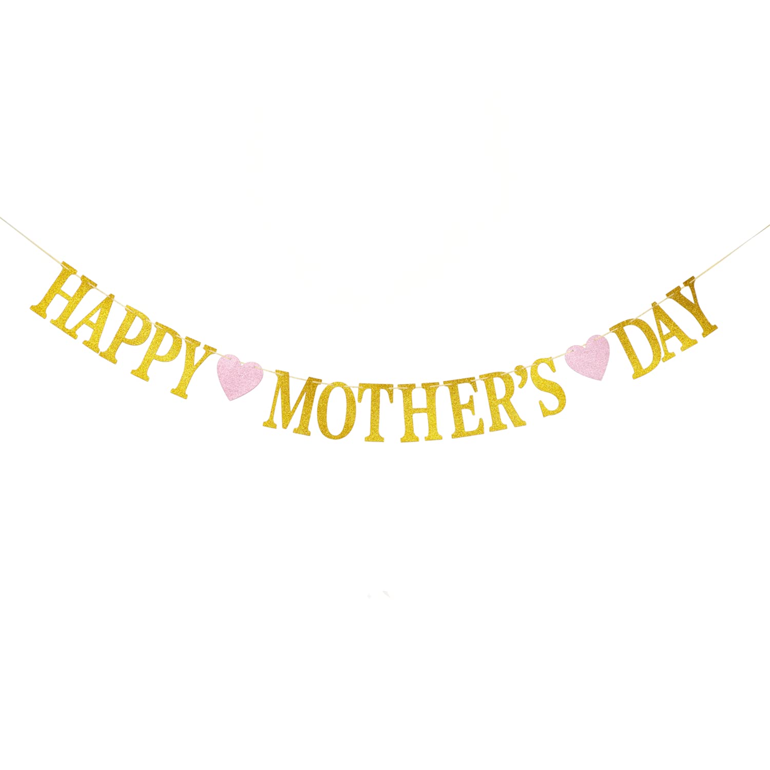 Custom Banner Supplier - Happy Mother's Day Glitter Garland Banner