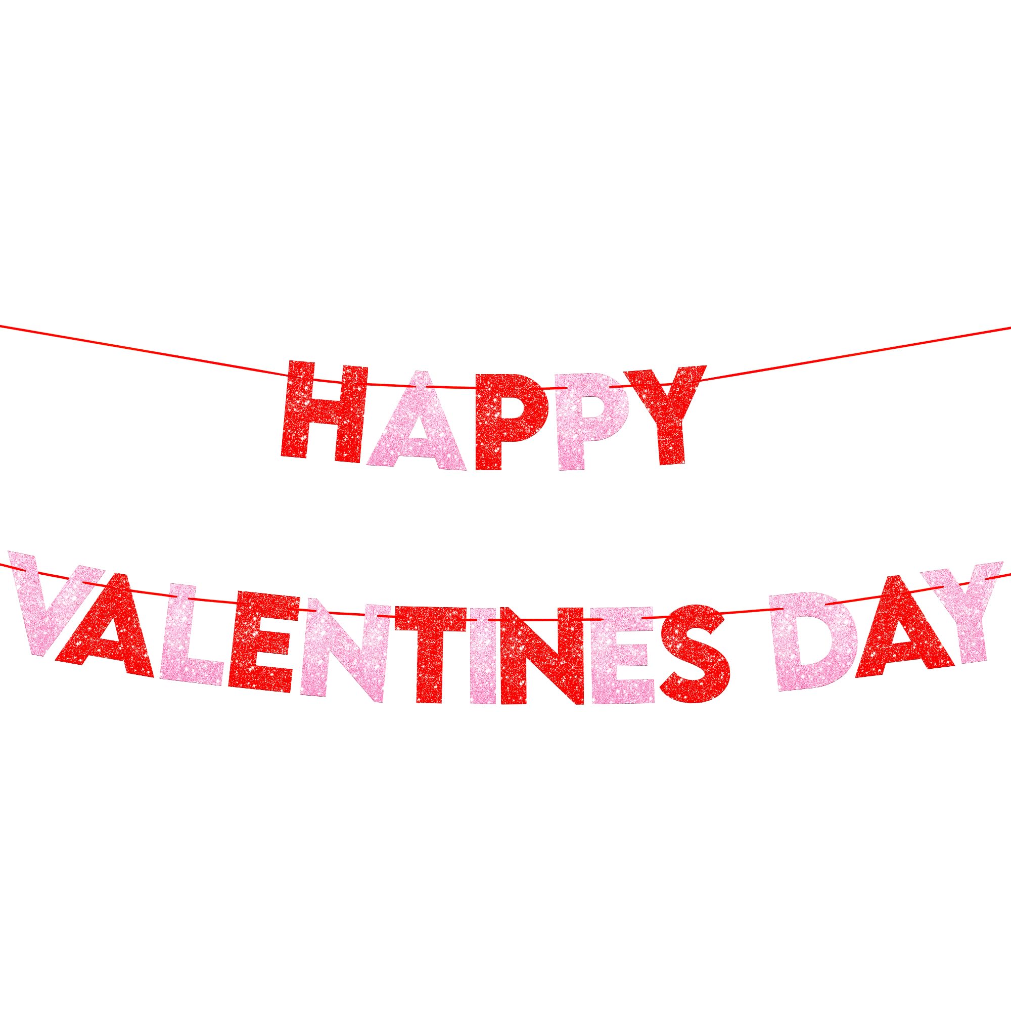 Wholesale Glitter Banner Supplier - Valentine's Day Romantic Custom Decoration