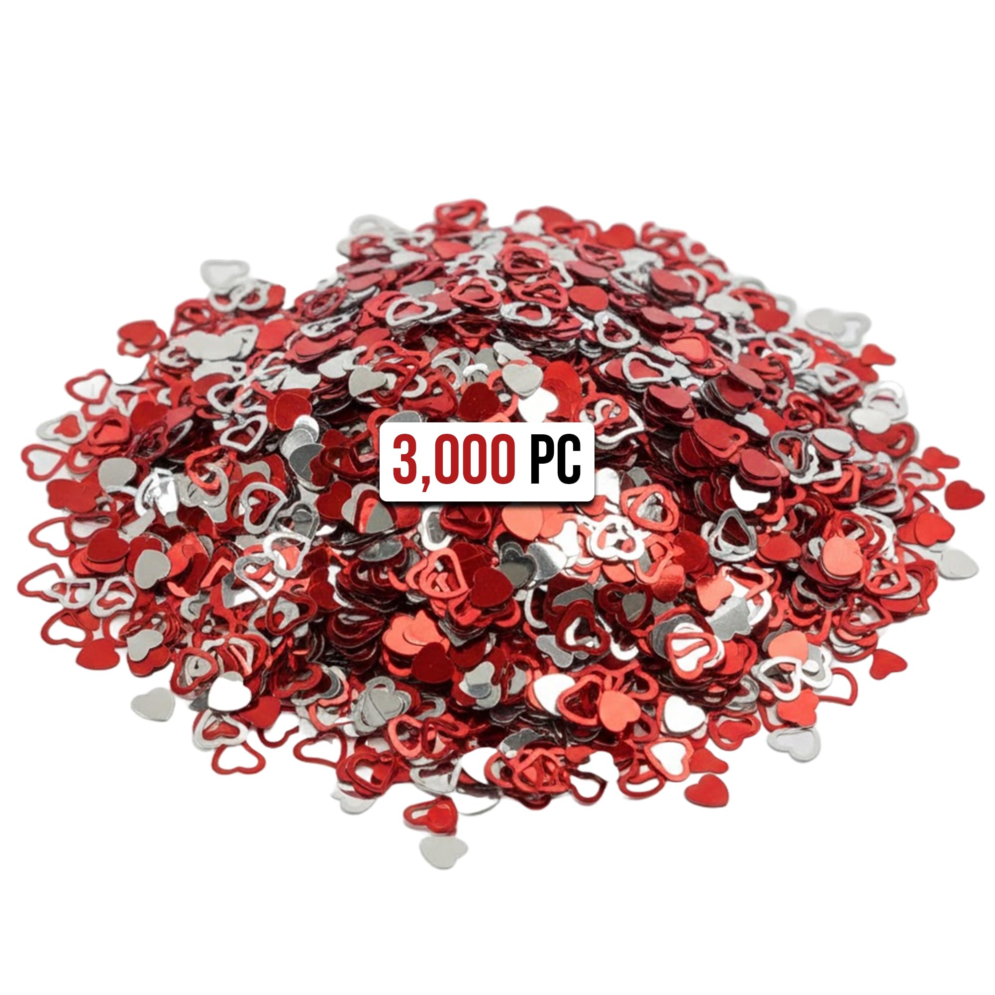 Bulk Heart Confetti Supplier - Valentine's Day Foil Heart Confetti Bulk Pack