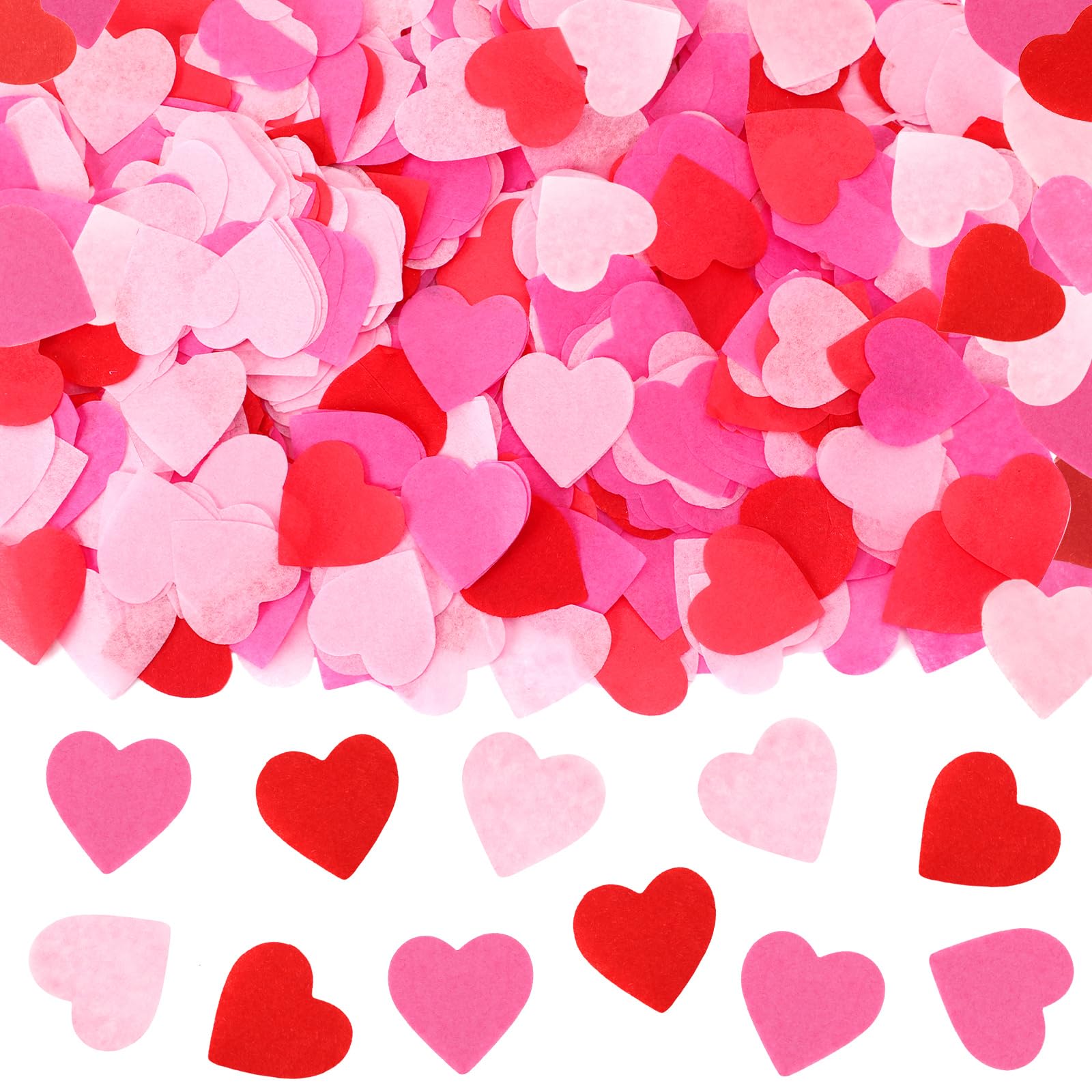 Wholesale Tissue Confetti - Valentine's Day Heart Party Table Decorations