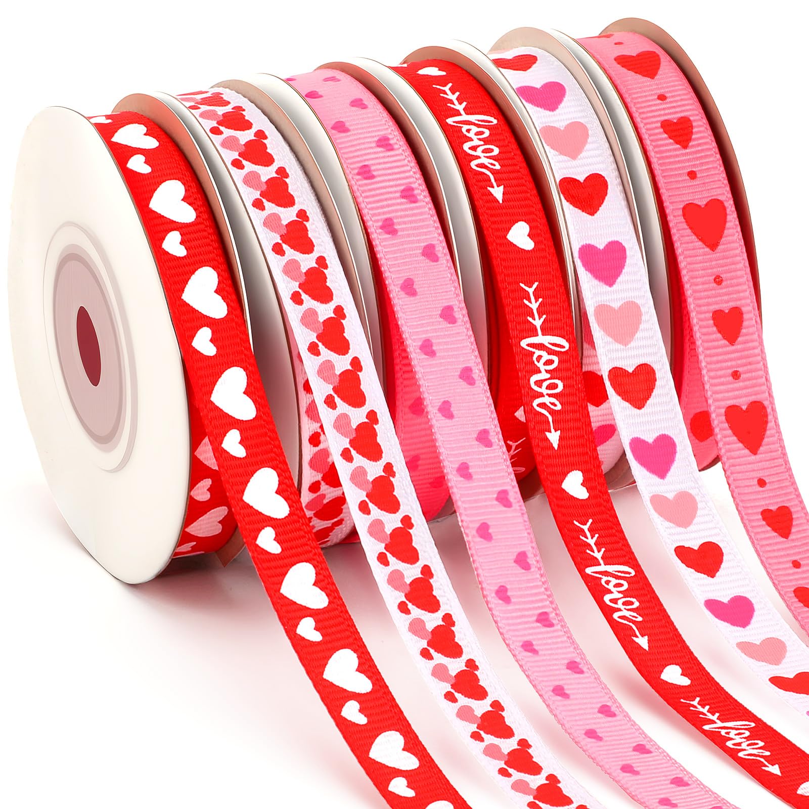 Grosgrain Ribbon Manufacturer - Valentines Day Heart Ribbon for Gift Wrapping