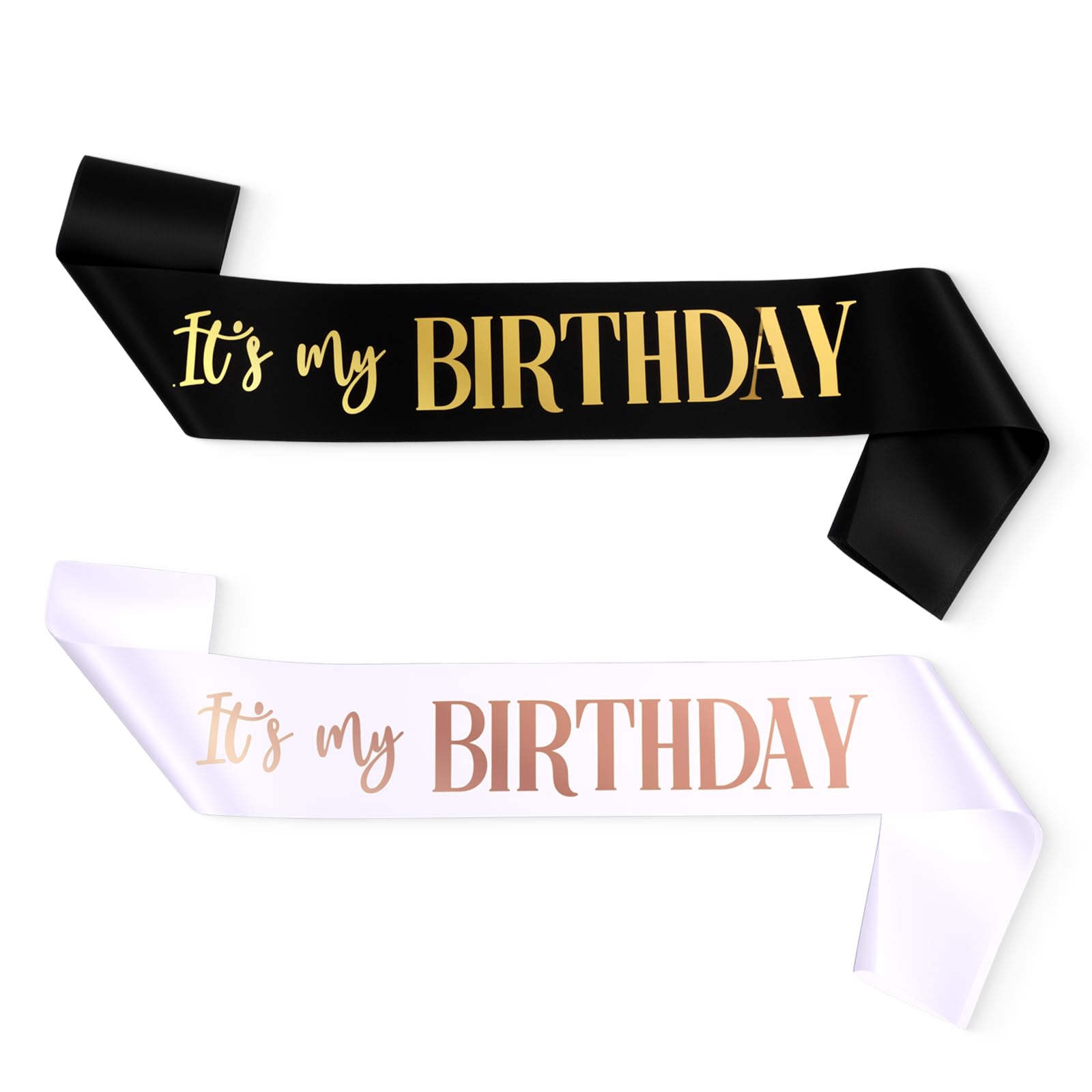 Custom Sash - Elegant Happy Birthday Party Sash for Celebrations
