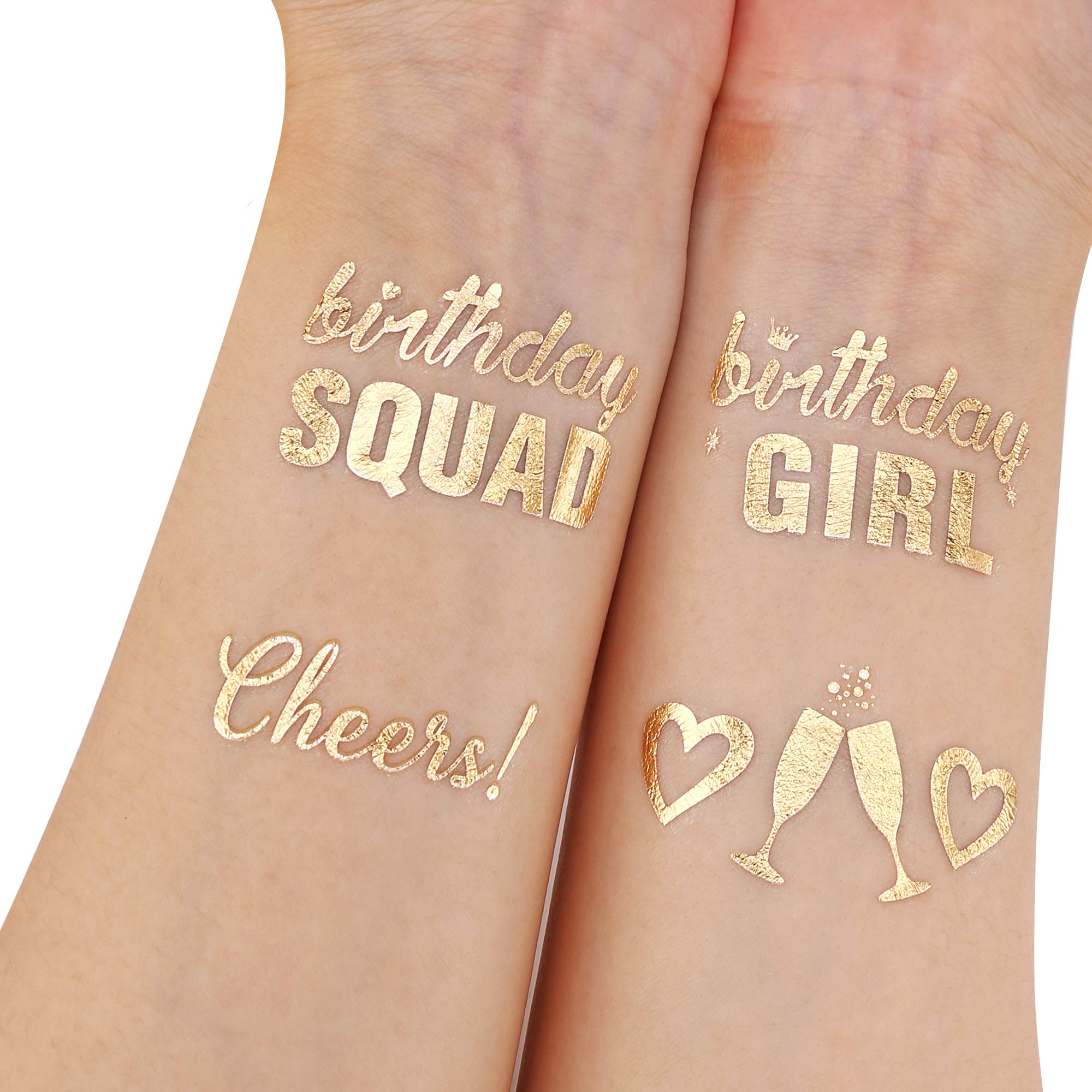 Custom Temporary Tattoos Wholesale - Birthday Party Metallic Tattoos