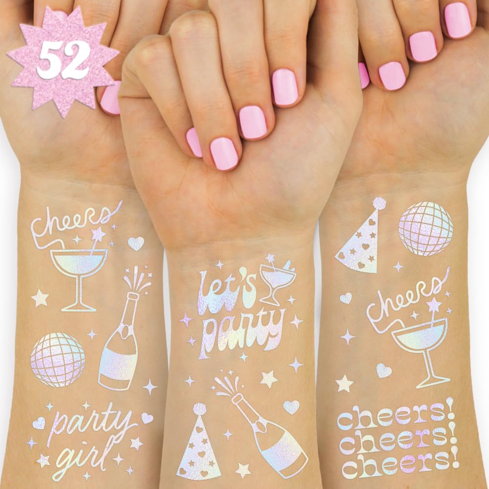 Wholesale Temporary Tattoos - Birthday Party Iridescent Tattoos