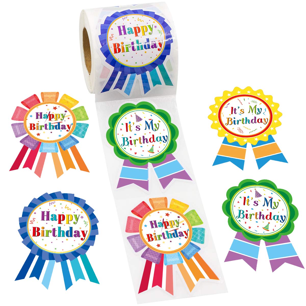 Birthday Badge Stickers Wholesale - Happy Birthday Badge Stickers for Parties