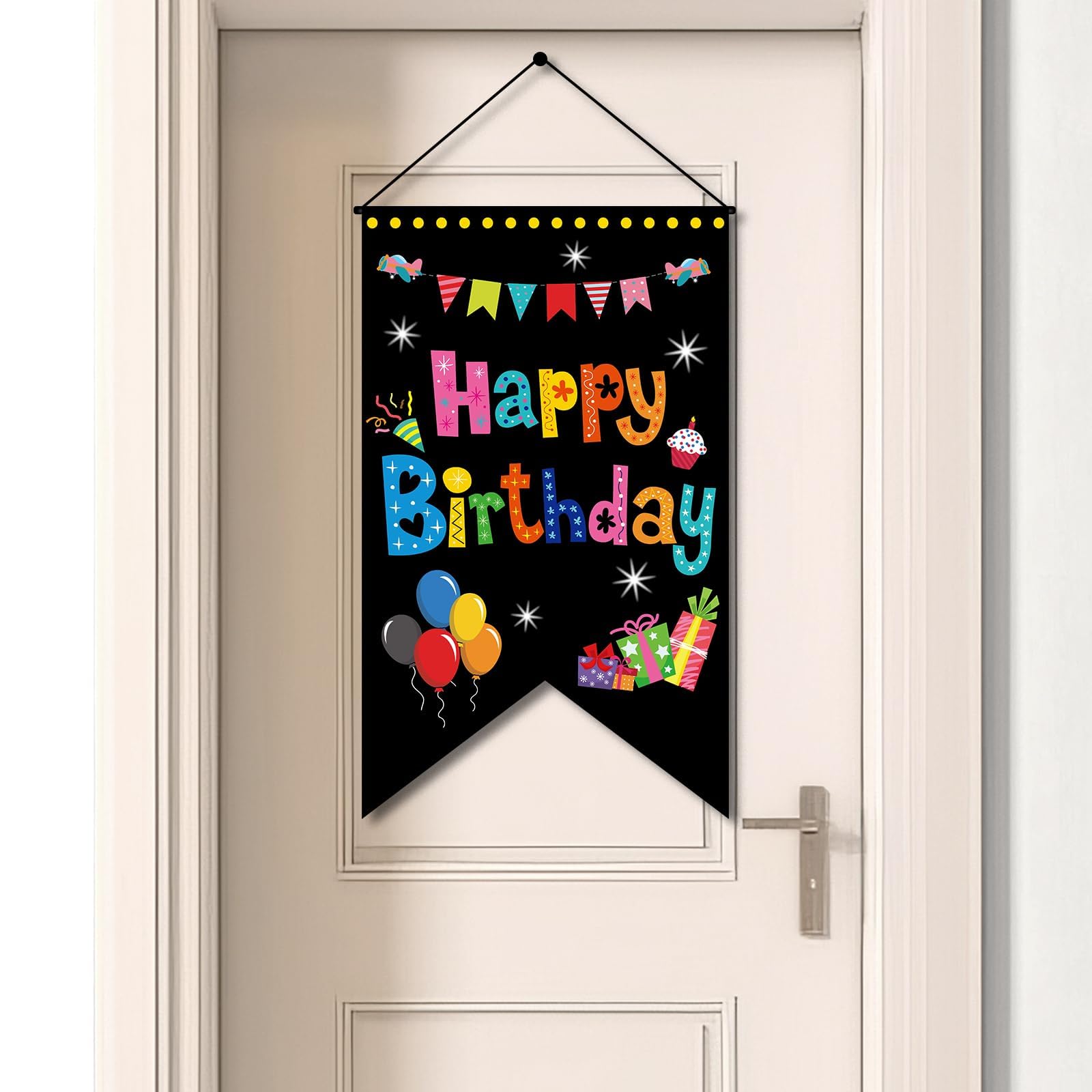 Custom Banner Manufacturer - Vibrant Happy Birthday Door Banner