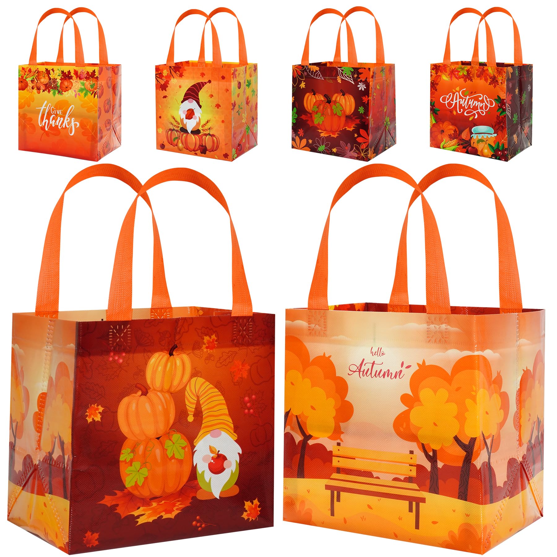 Custom Non-Woven Bags Supplier - Thanksgiving Reusable Party Favor Tote Bags