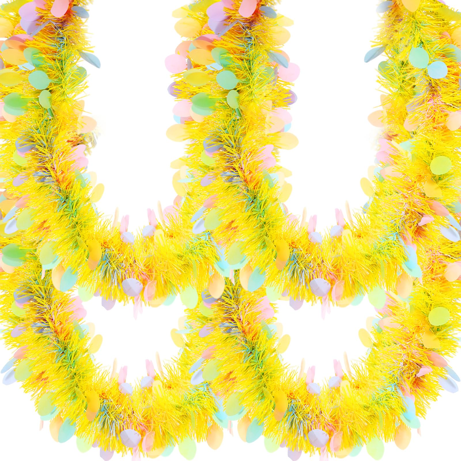 Custom Tinsel Garland Supplier - Easter Egg Metallic Party Garland