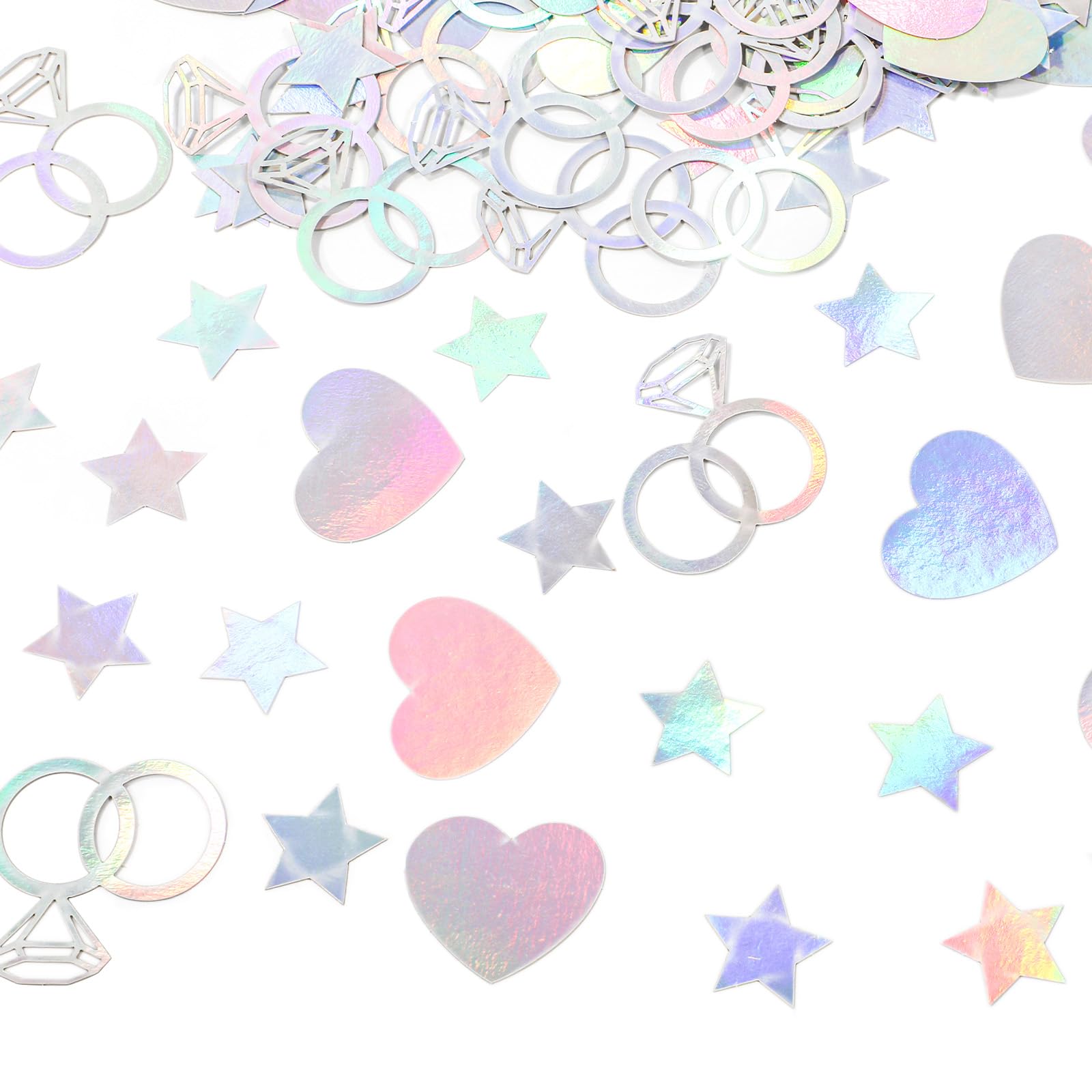 Wedding Confetti Manufacturer - Diamond Ring Heart Star Confetti for Bridal Shower