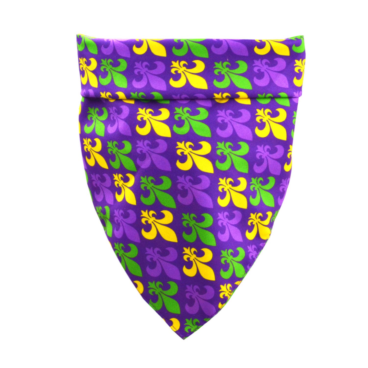 Pet Bandana Wholesale - Mardi Gras Dog Bandana Fleur De Lis Pet Scarf