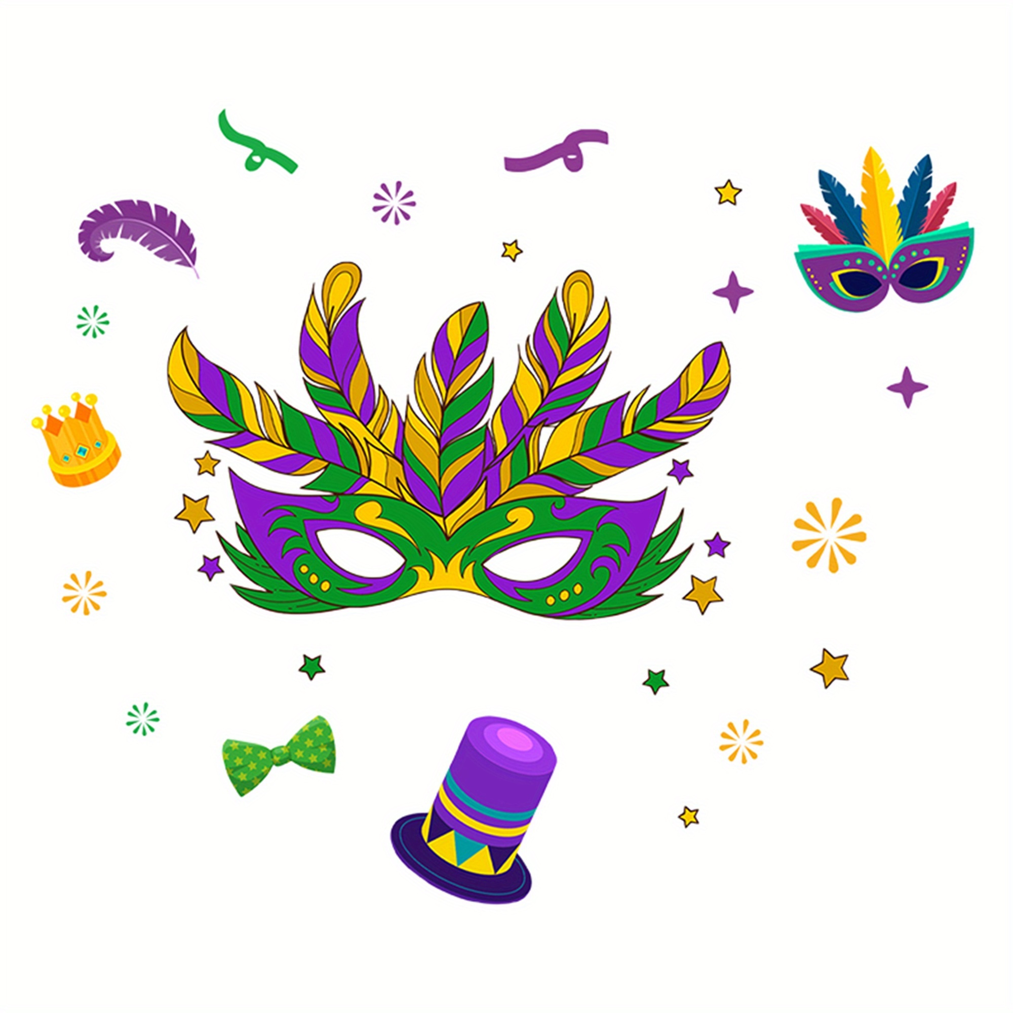 Wall Decals Wholesale - Mardi Gras Festive Wall Stickers