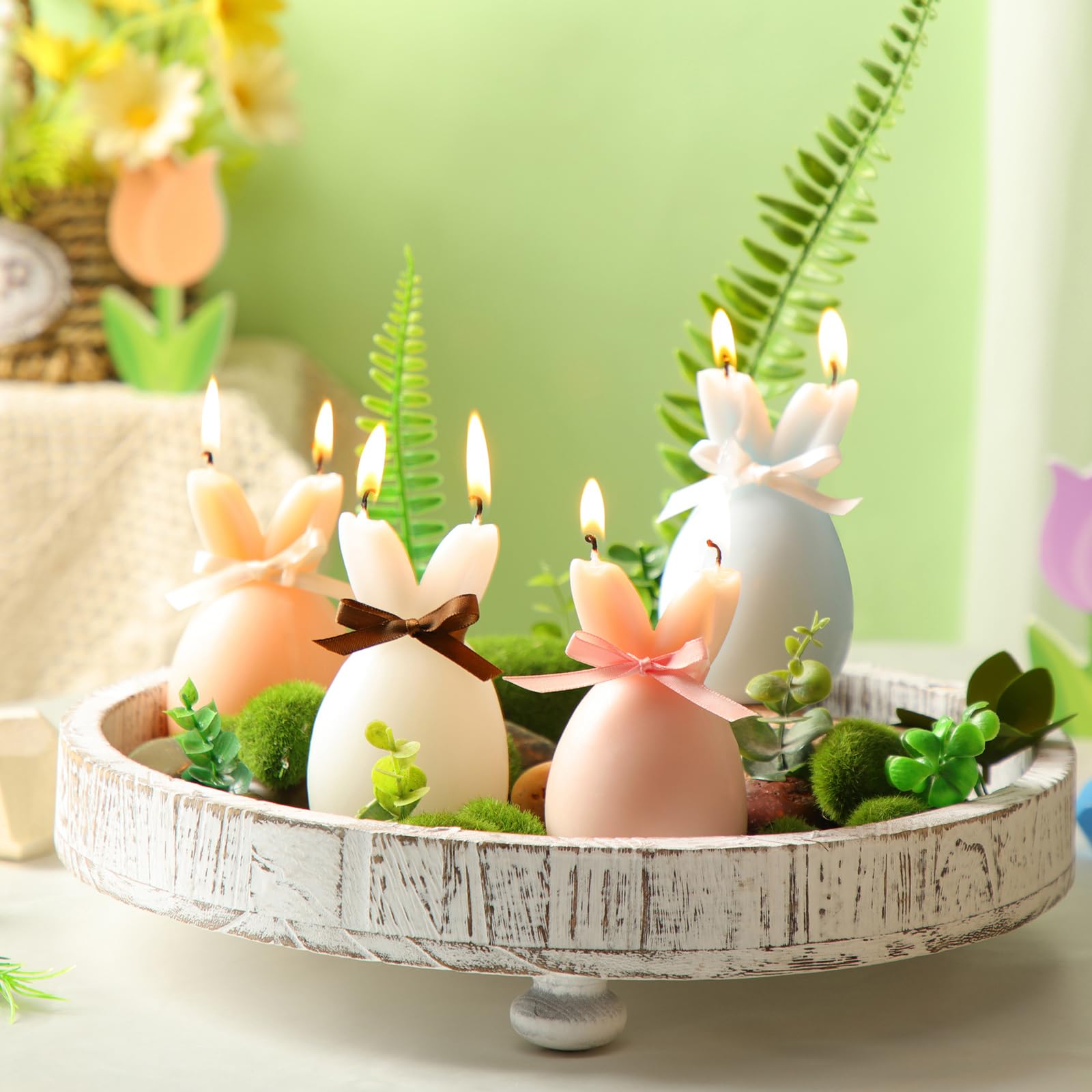 Custom Novelty Candle Supplier - Easter Bunny Soy Wax Cake Topper Candles - Image 4