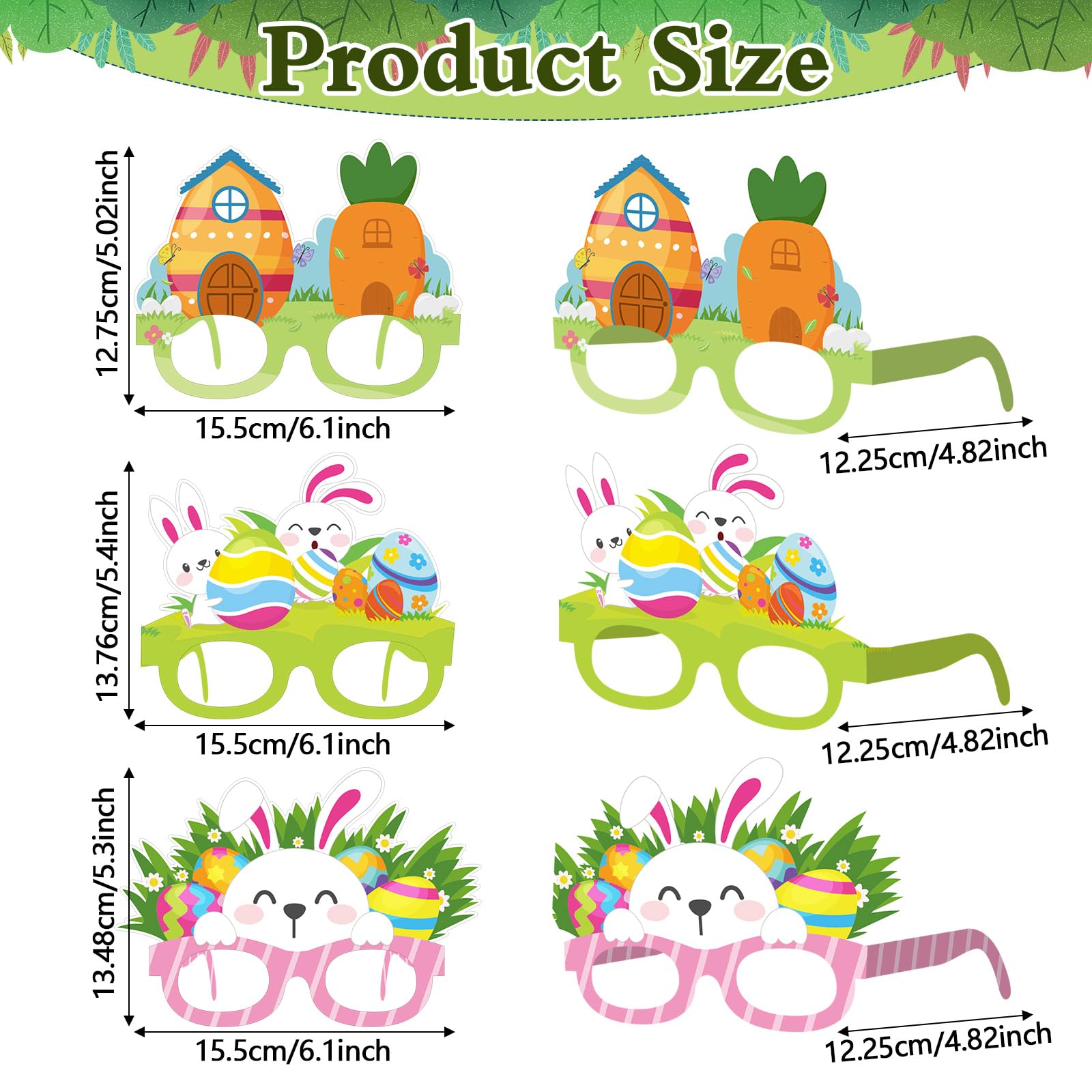 Paper Glasses Frames Wholesale - Easter Bunny Photo Booth Props Glasses - Image 6