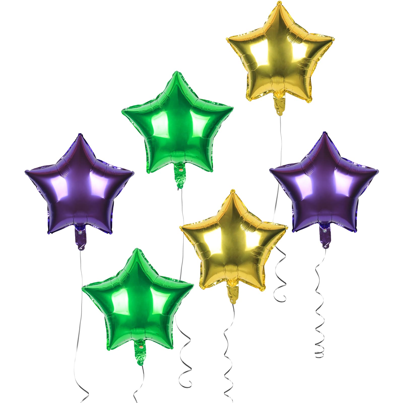 Wholesale Star Foil Balloons - Mardi Gras Celebration Decor - Image 3
