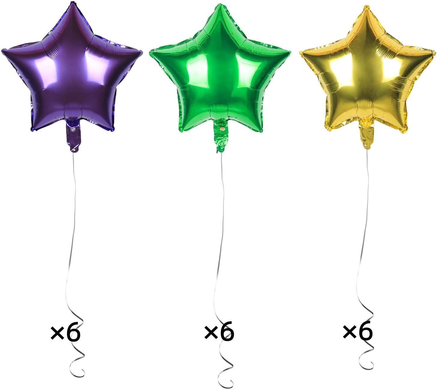 Wholesale Star Foil Balloons - Mardi Gras Celebration Decor - Image 4
