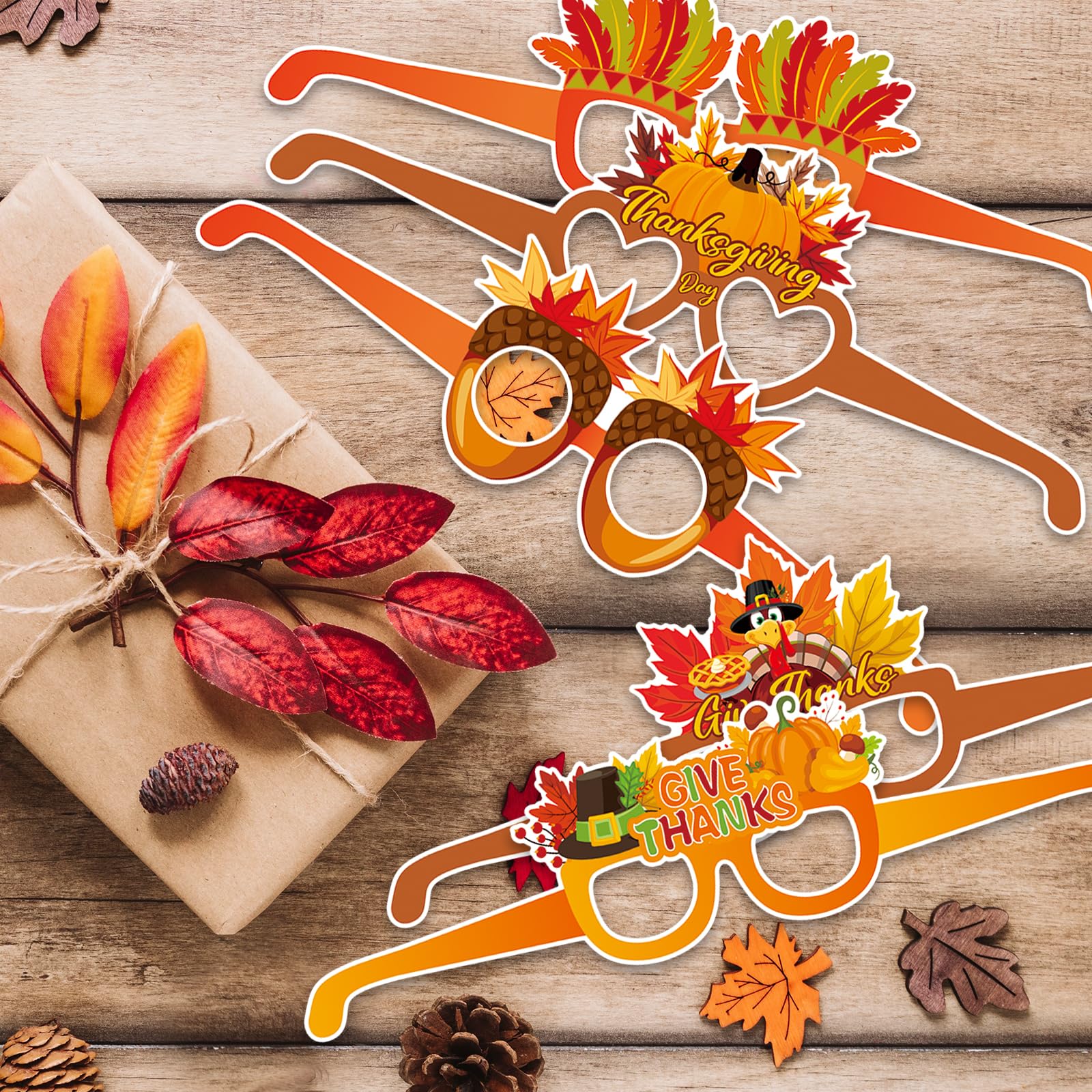 Paper Glasses Manufacturer - Thanksgiving Turkey Photo Booth Props - Image 5