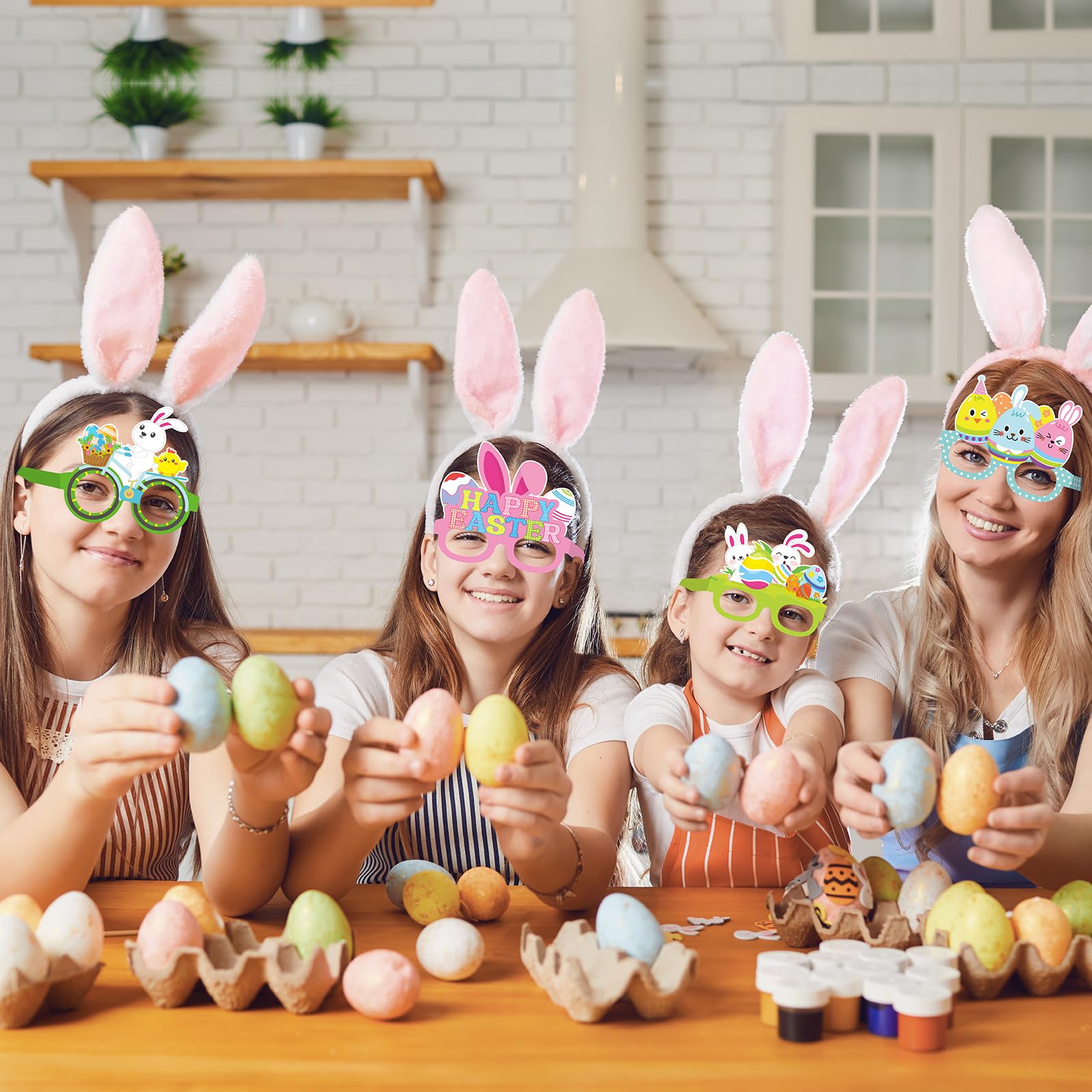 Paper Glasses Frames Wholesale - Easter Bunny Photo Booth Props Glasses - Image 4