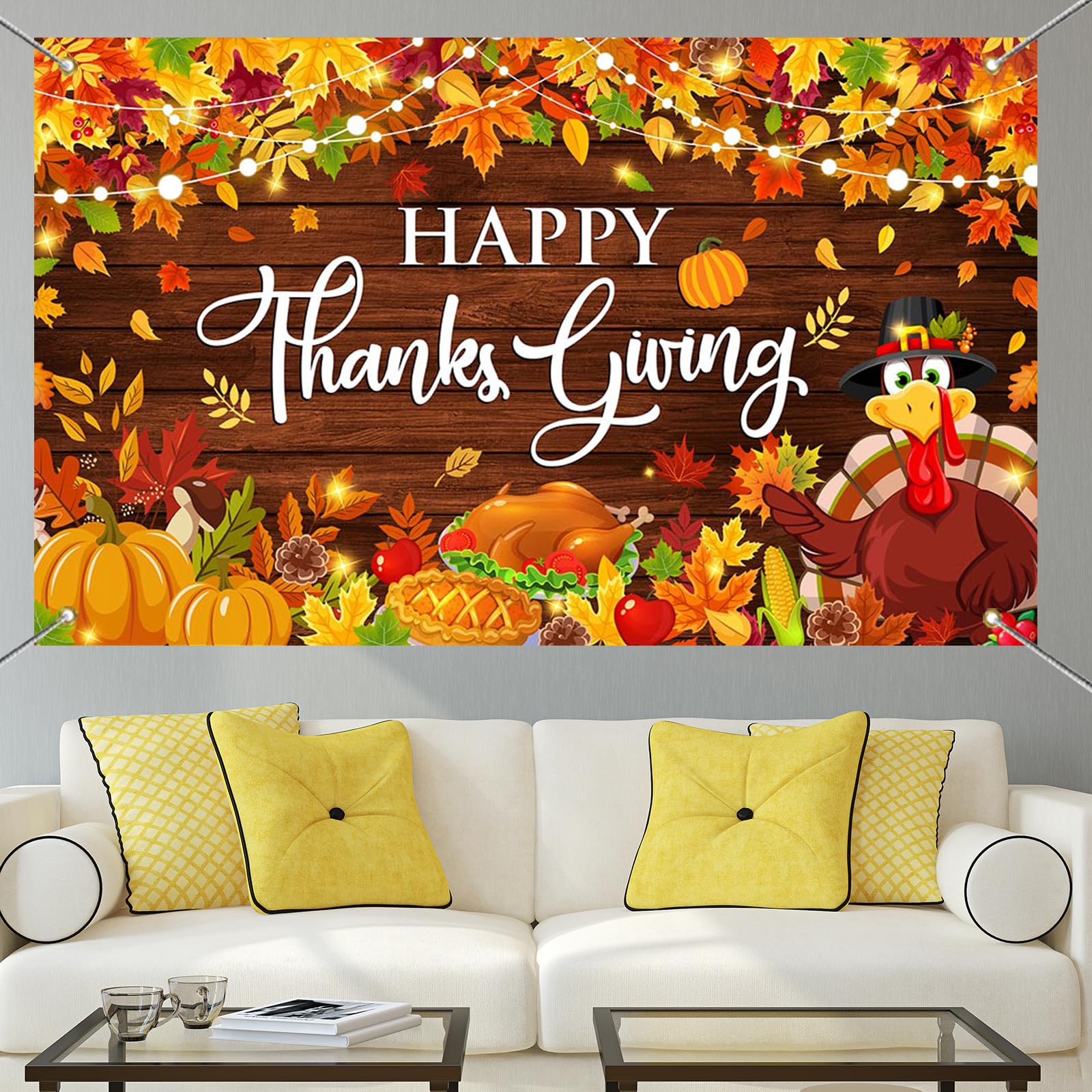 Wholesale Backdrop Supplier - Thanksgiving Party Banner with Custom Options - Image 5