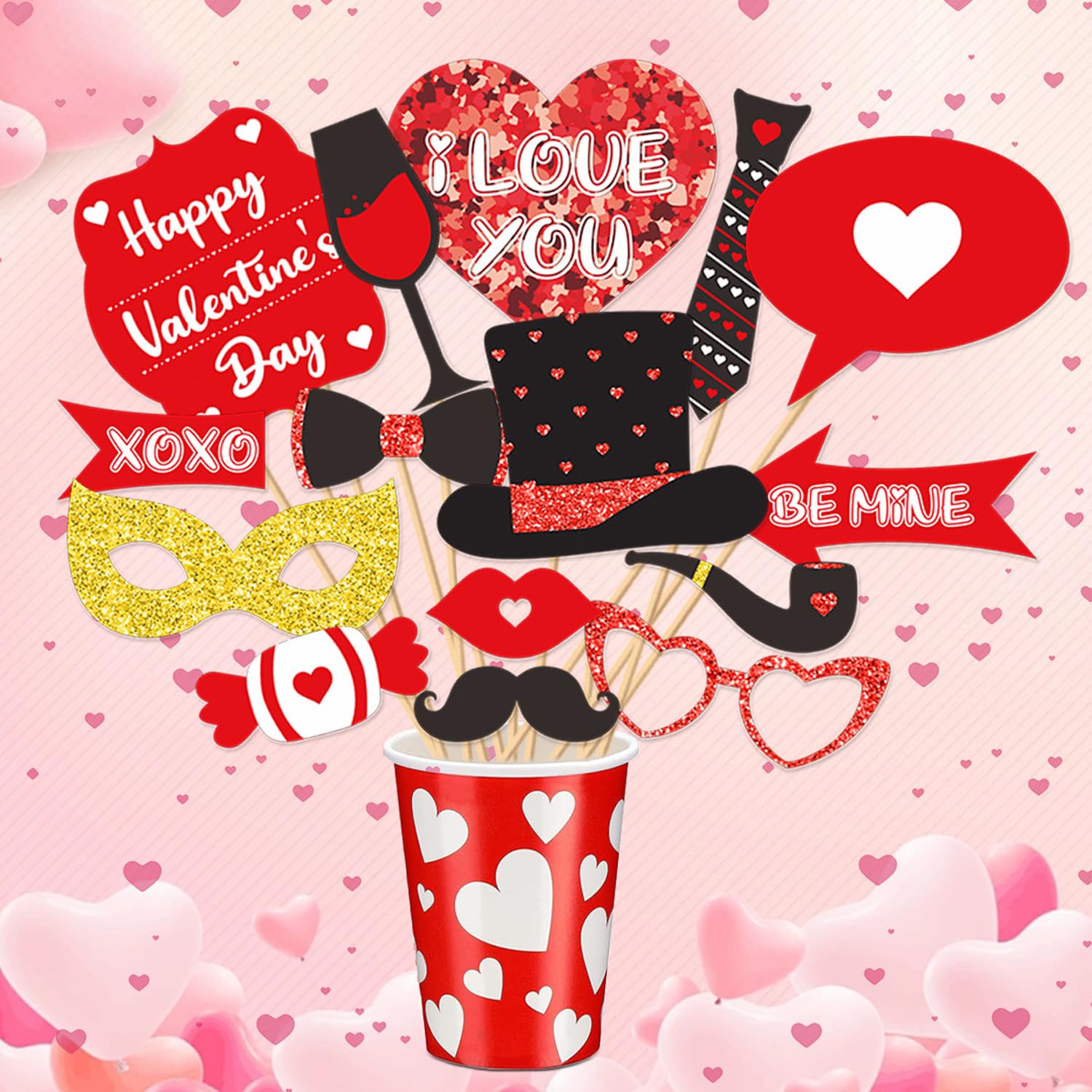 Wholesale Photo Booth Props - Valentine's Day Romantic Party Props - Image 6