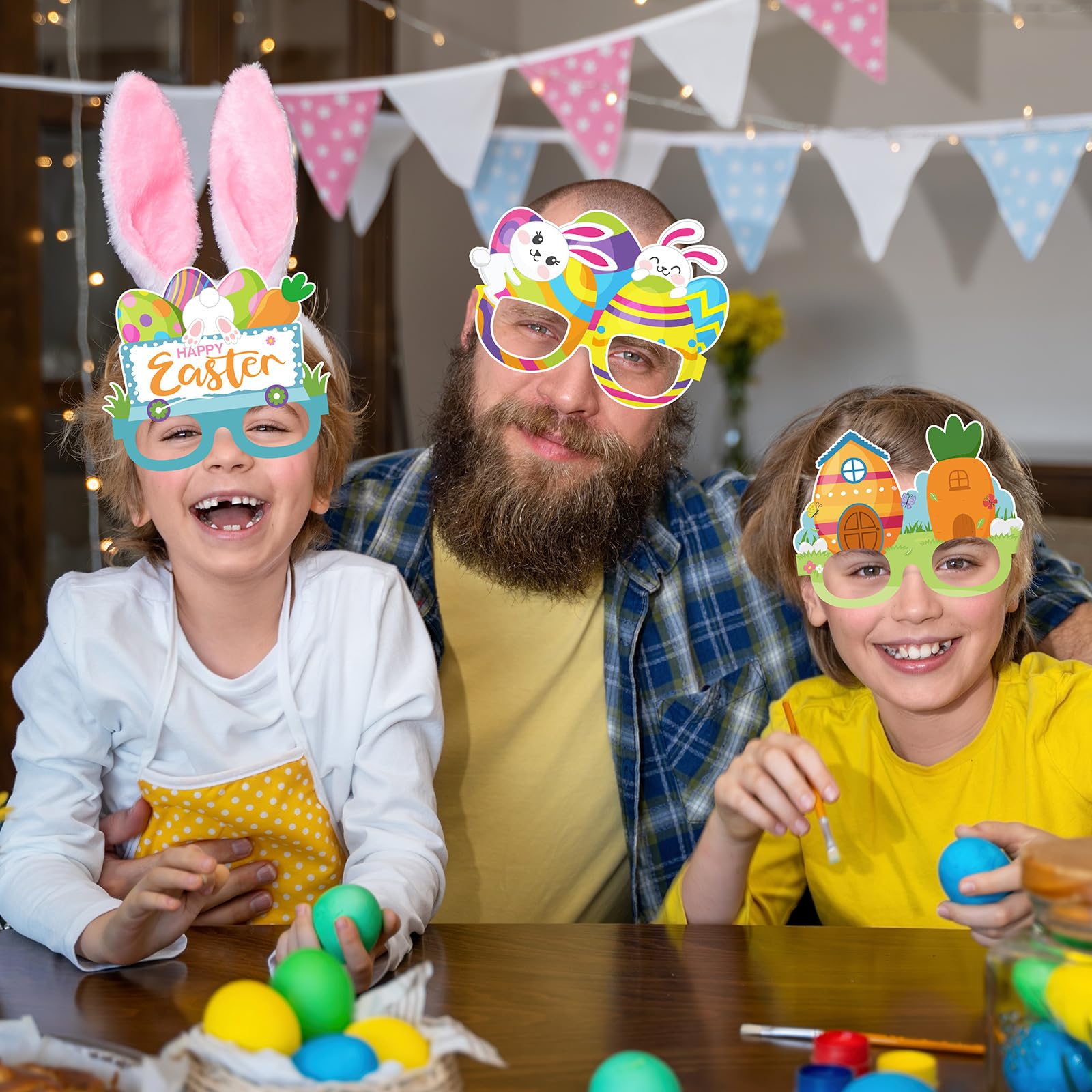 Paper Glasses Frames Wholesale - Easter Bunny Photo Booth Props Glasses - Image 5