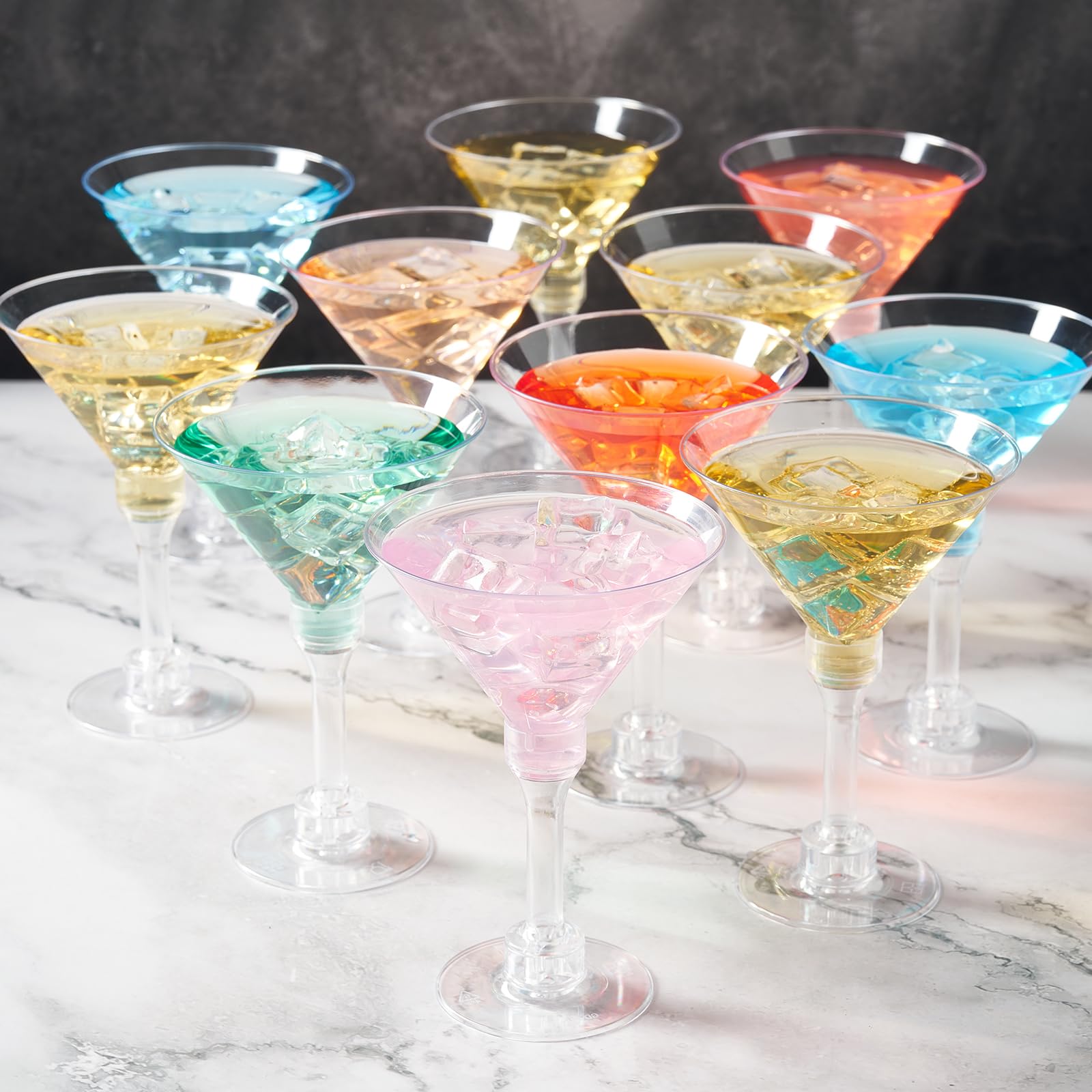 Wholesale Plastic Martini Glasses - Unbreakable Reusable Party Cocktail Drinkware - Image 2