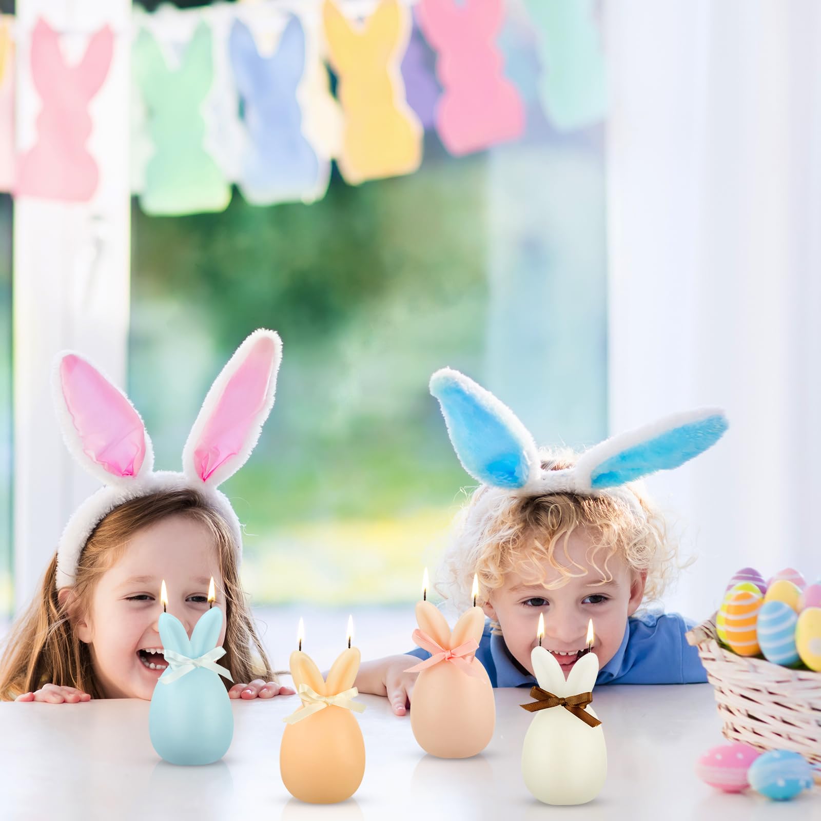 Custom Novelty Candle Supplier - Easter Bunny Soy Wax Cake Topper Candles - Image 3