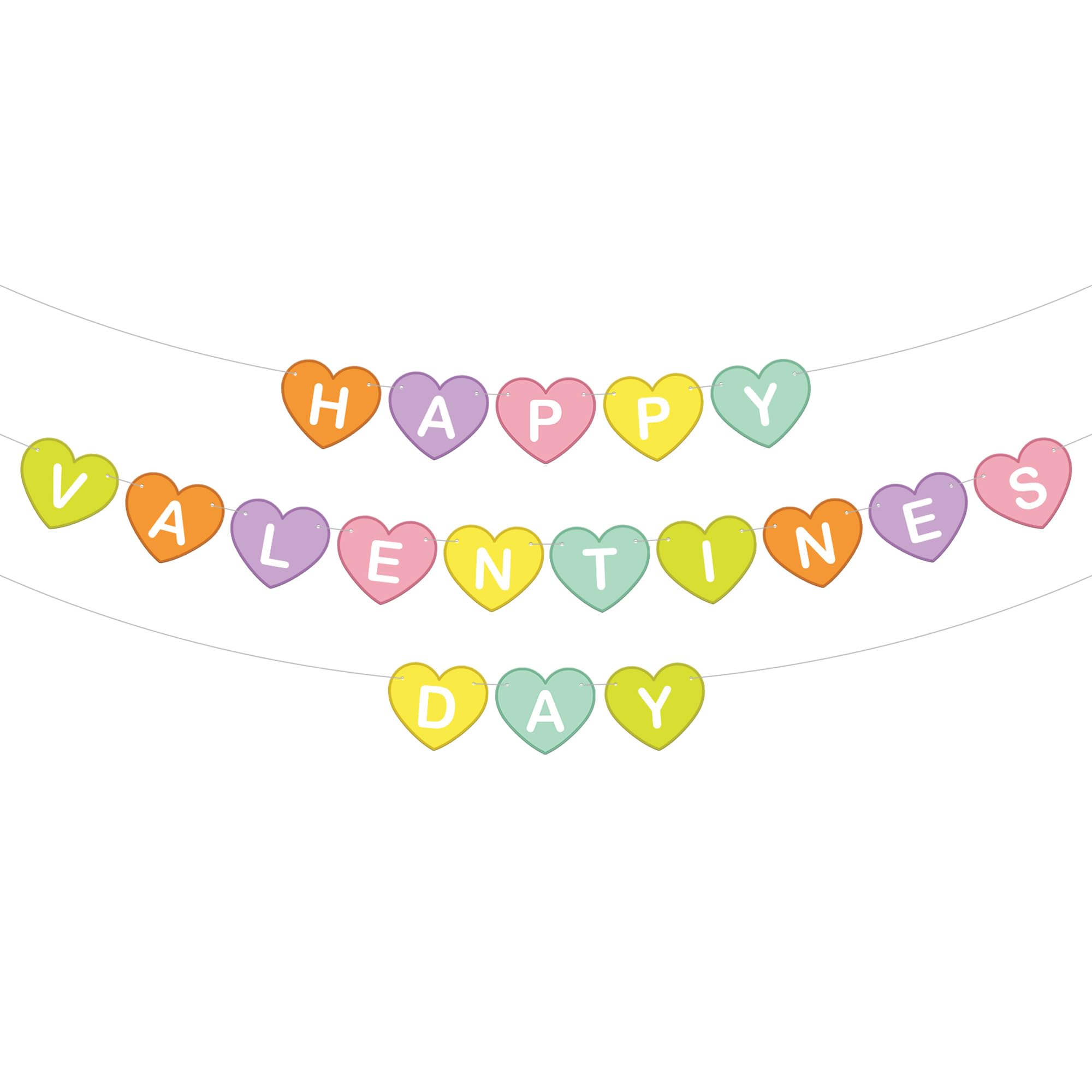 Custom Garland Supplier - Valentine's Day Conversation Hearts Garland Decoration