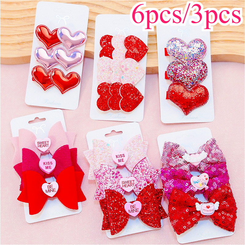 Wholesale Hair Accessories Supplier - Valentine's Day Heart Hair Clips
