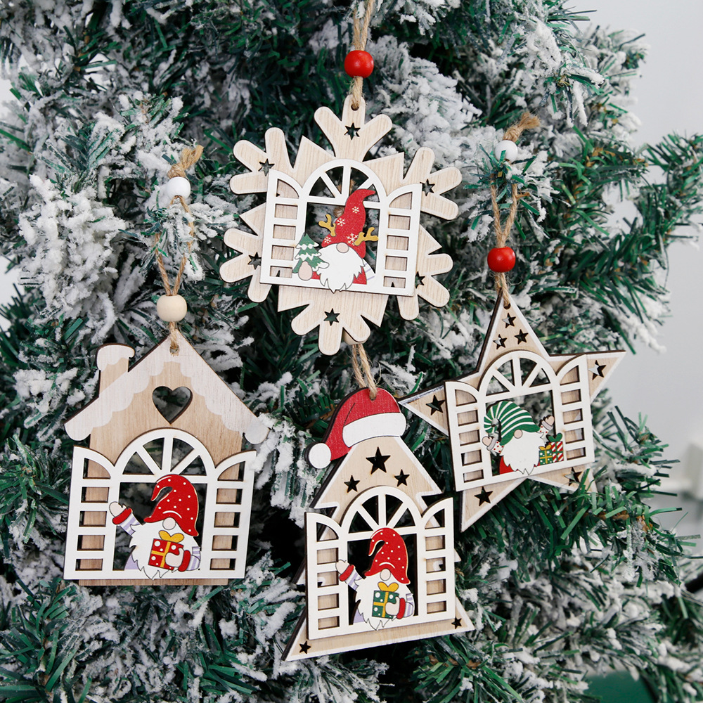 Wholesale Christmas Wooden Ornaments - Premium Natural Hanging Decorations