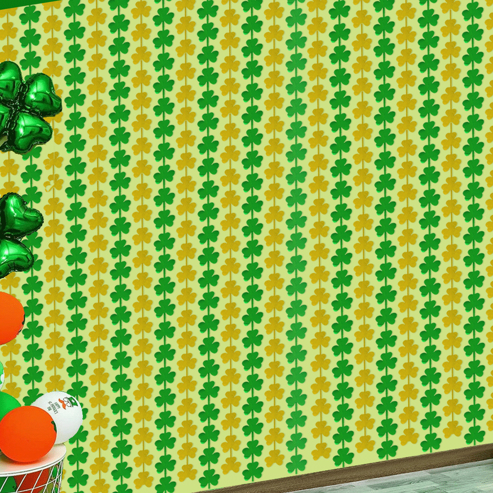 Custom Backdrop Wholesale - St. Patrick's Day Foil Curtain Decoration