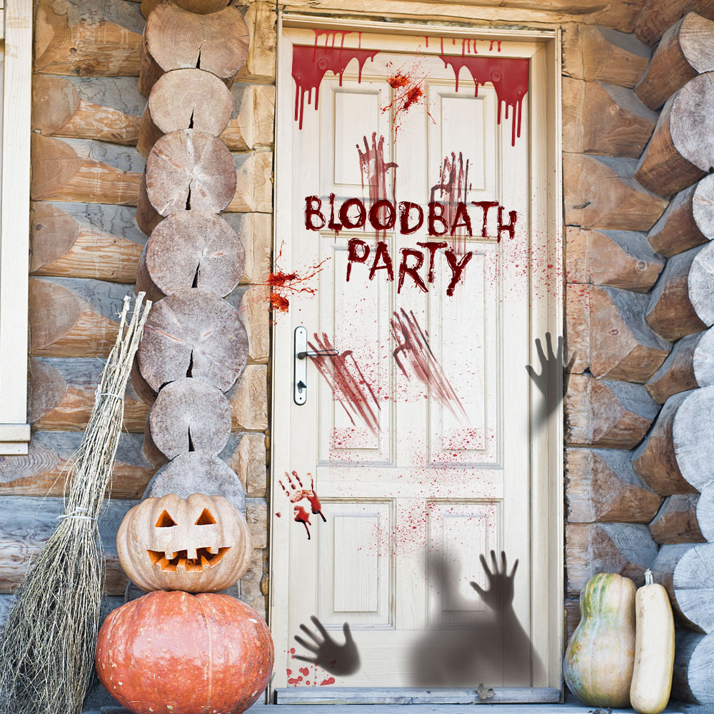 Custom Window Clings Manufacturer - Bloody Halloween Horror Window Decals - Image 4
