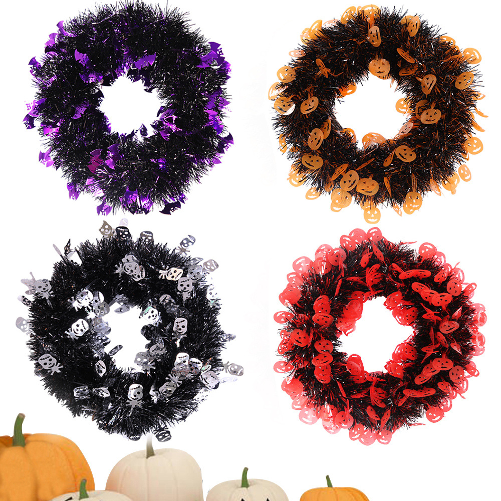 Tinsel Wreath Manufacturer - Premium Halloween Tinsel Wreath Wholesale